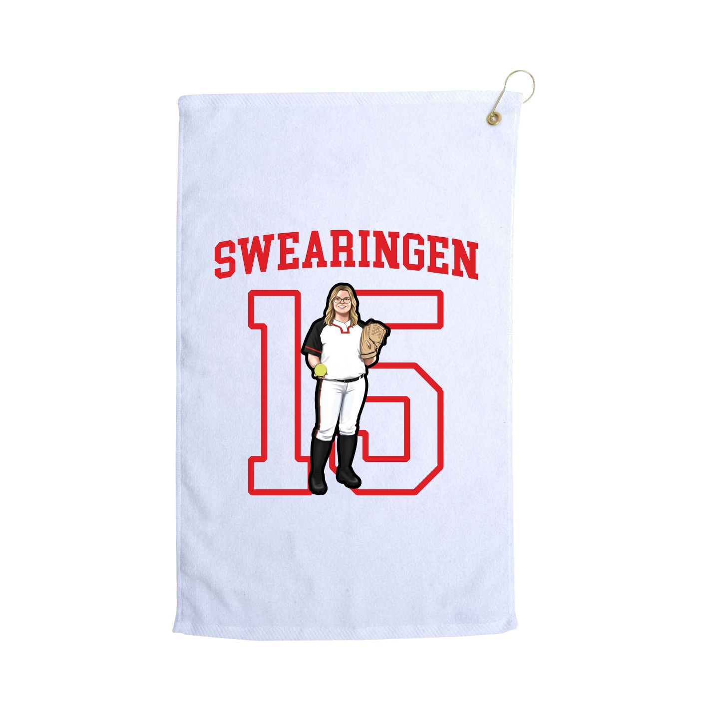 Golf Towel — Shirsey in White