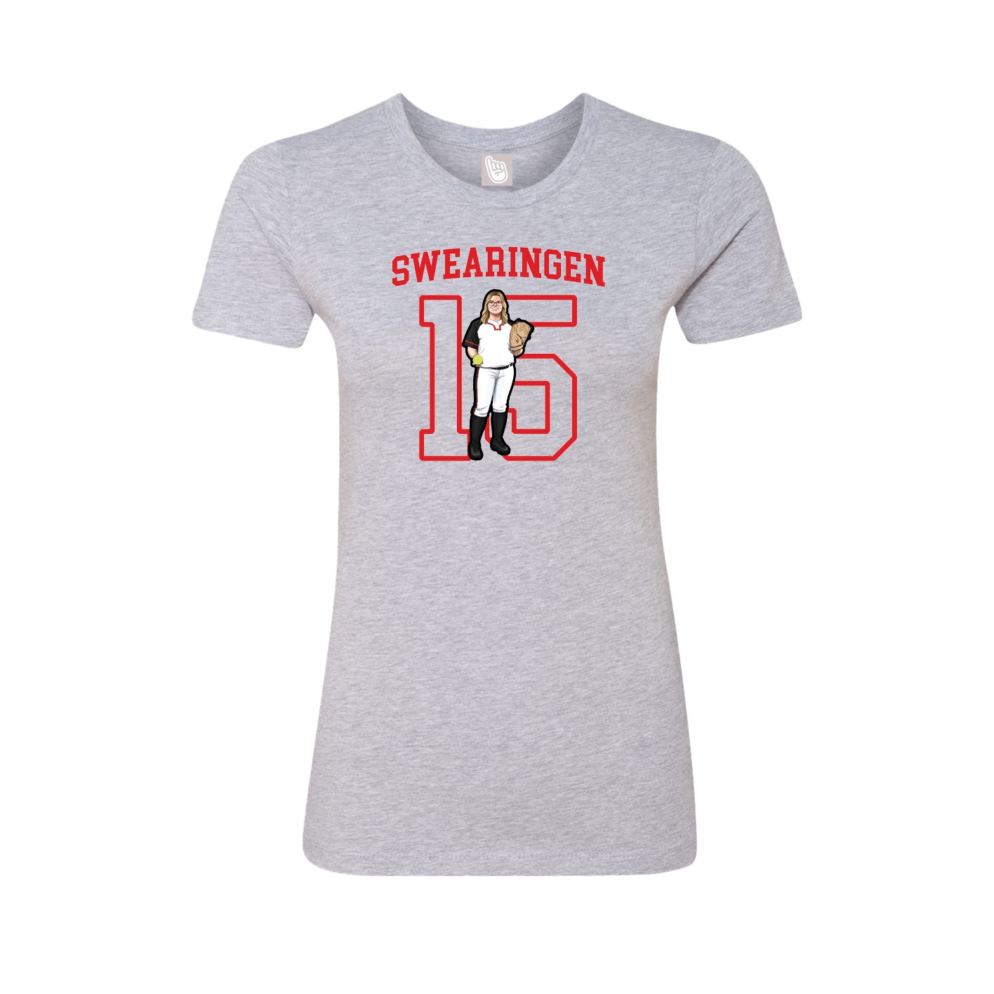 Fitted Women's Tee — Shirsey in Grey