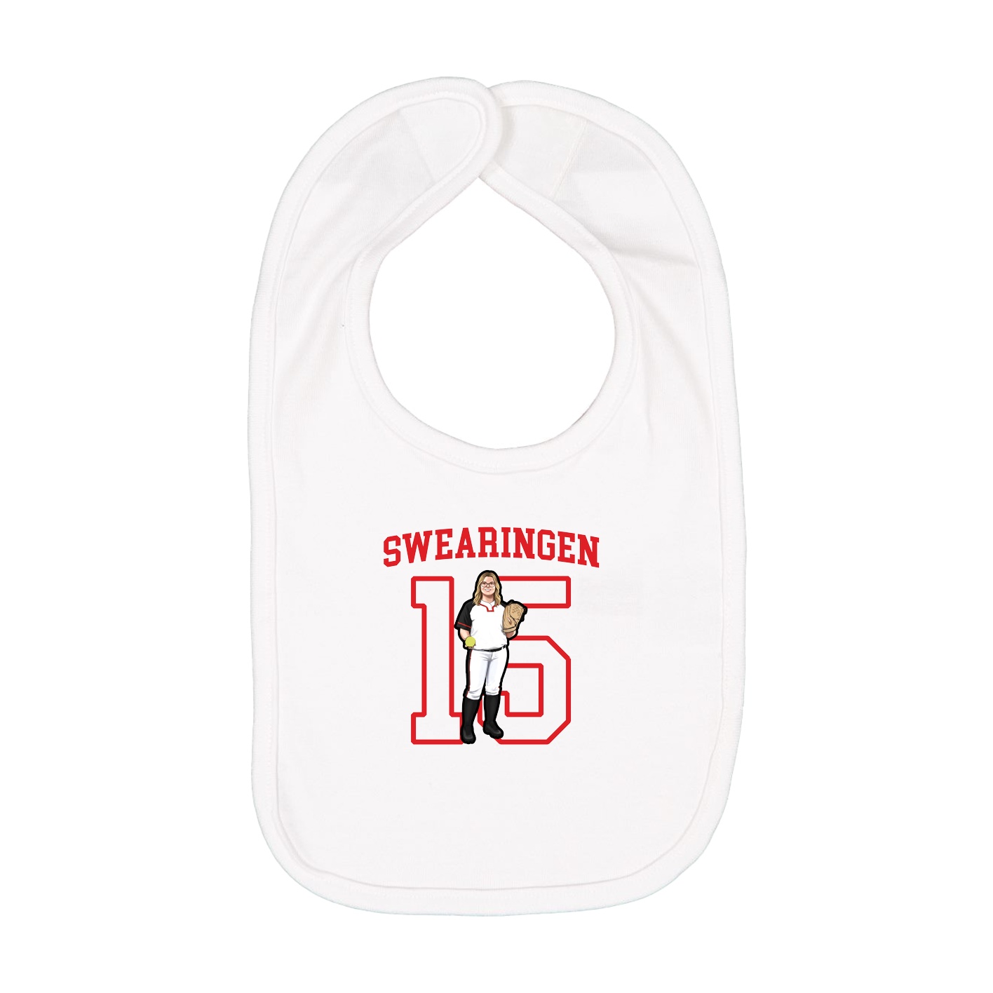 Infant Bib — Shirsey in White