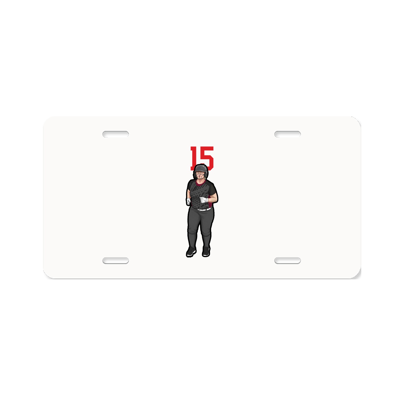 License Plate — Number Top in Classic