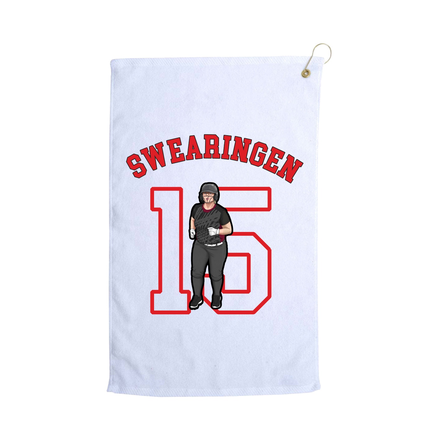 Golf Towel — Shirsey Arch in White