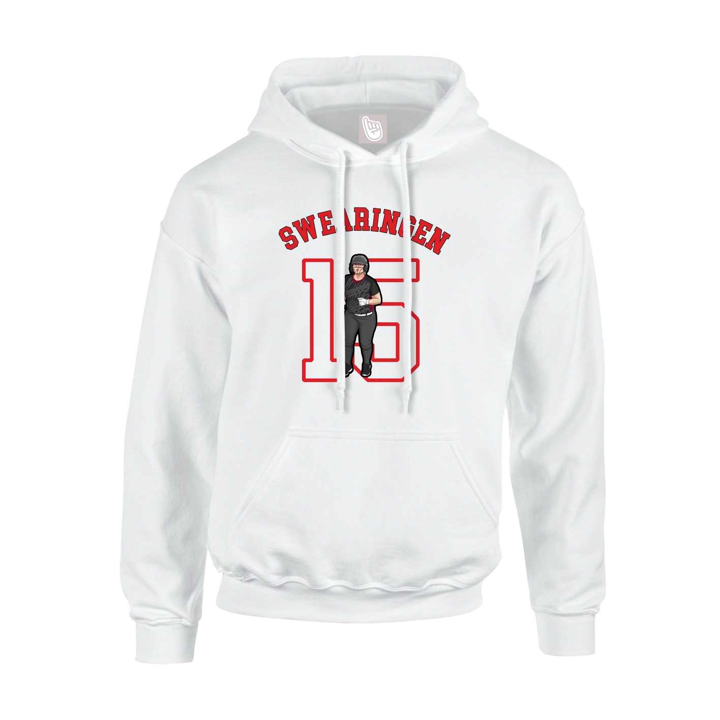 Hoodie — Shirsey Arch in White