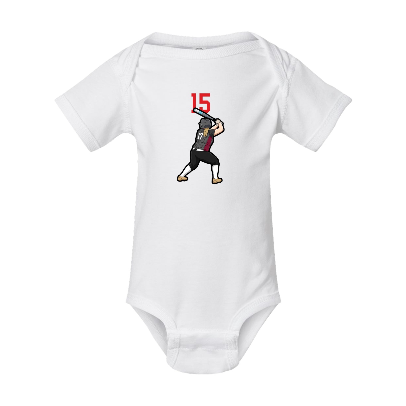 Baby Onesie — Number Top in White