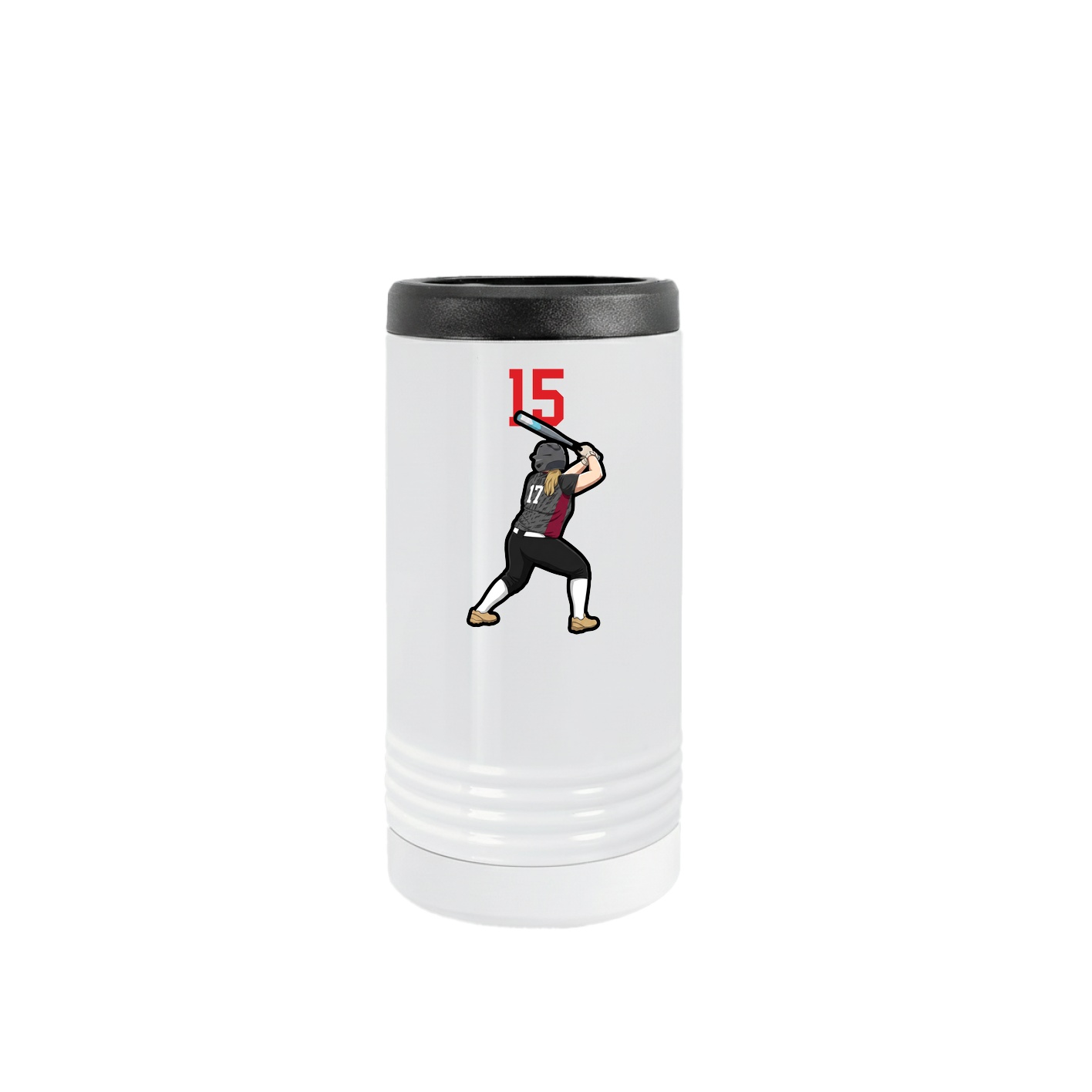 Slim Beverage Holder — Number Top in White