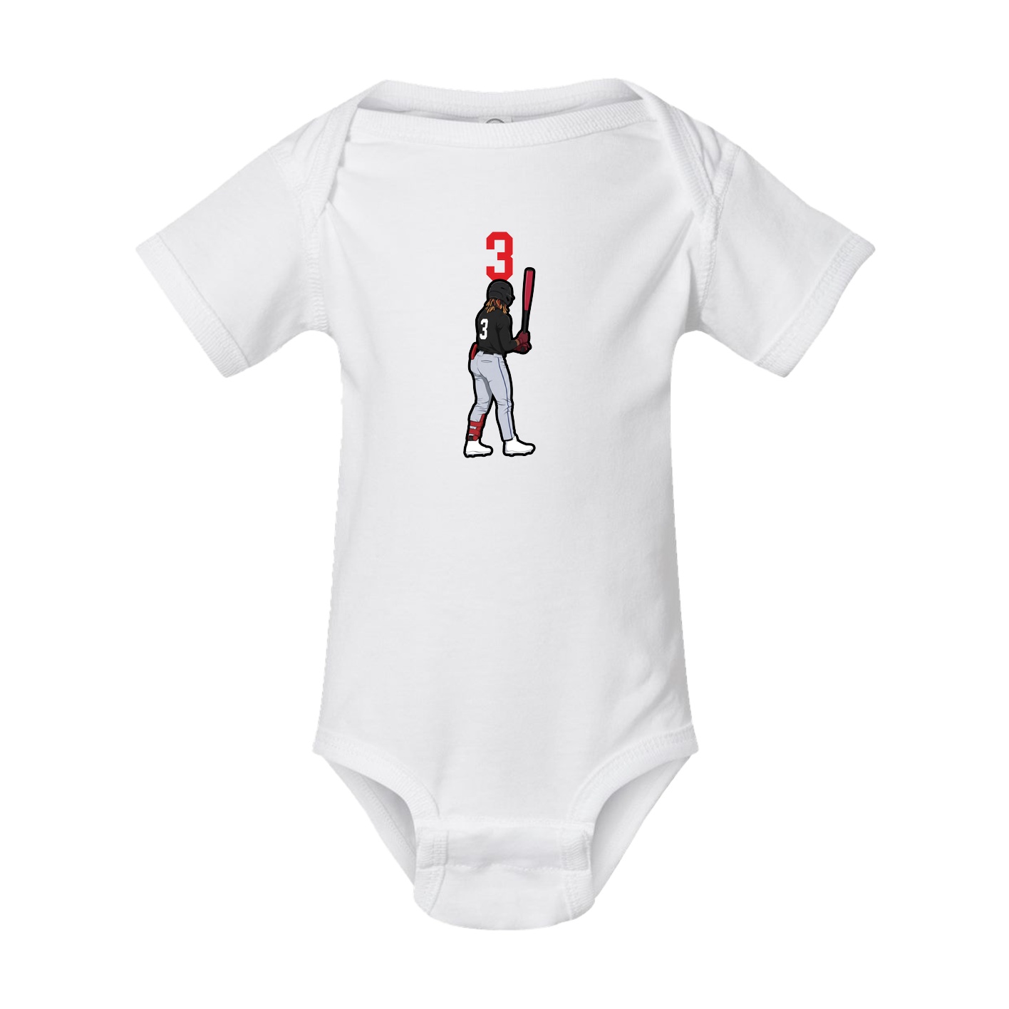 Baby Onesie — Number Top in White