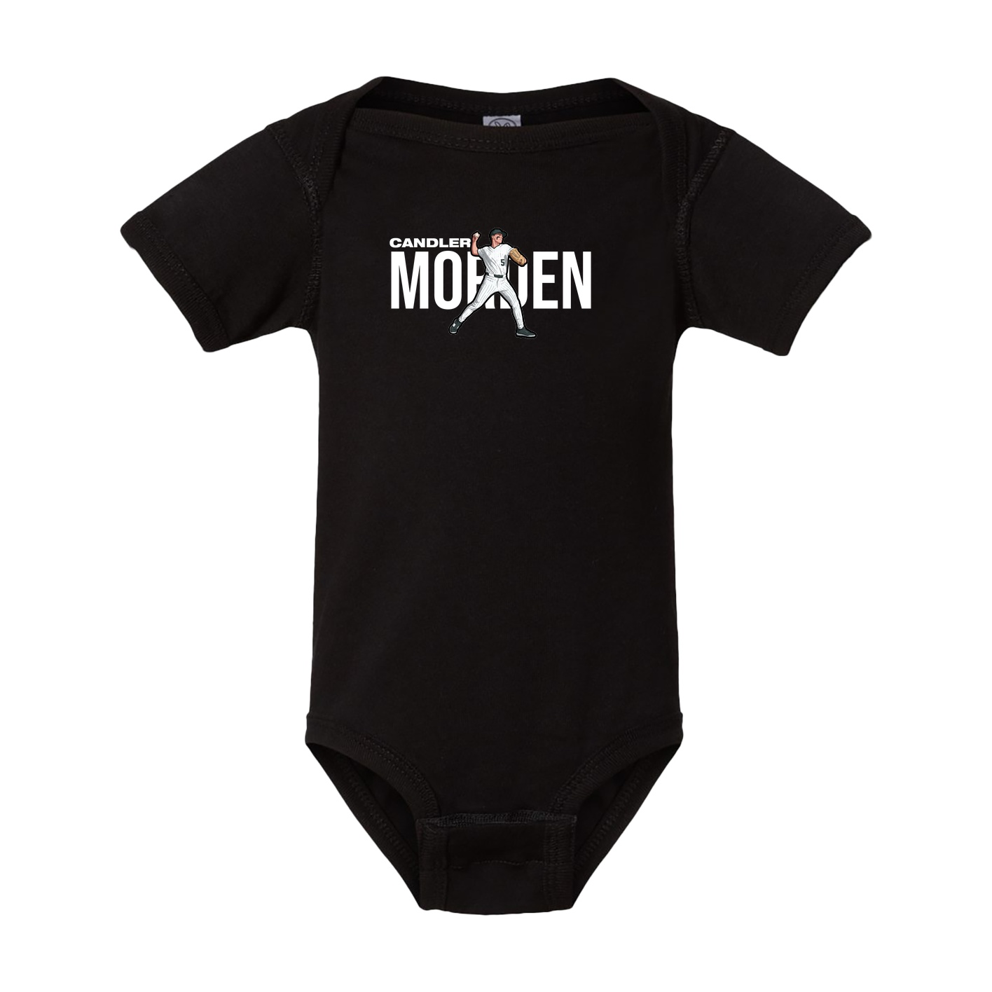 Baby Onesie — Player Name in Black