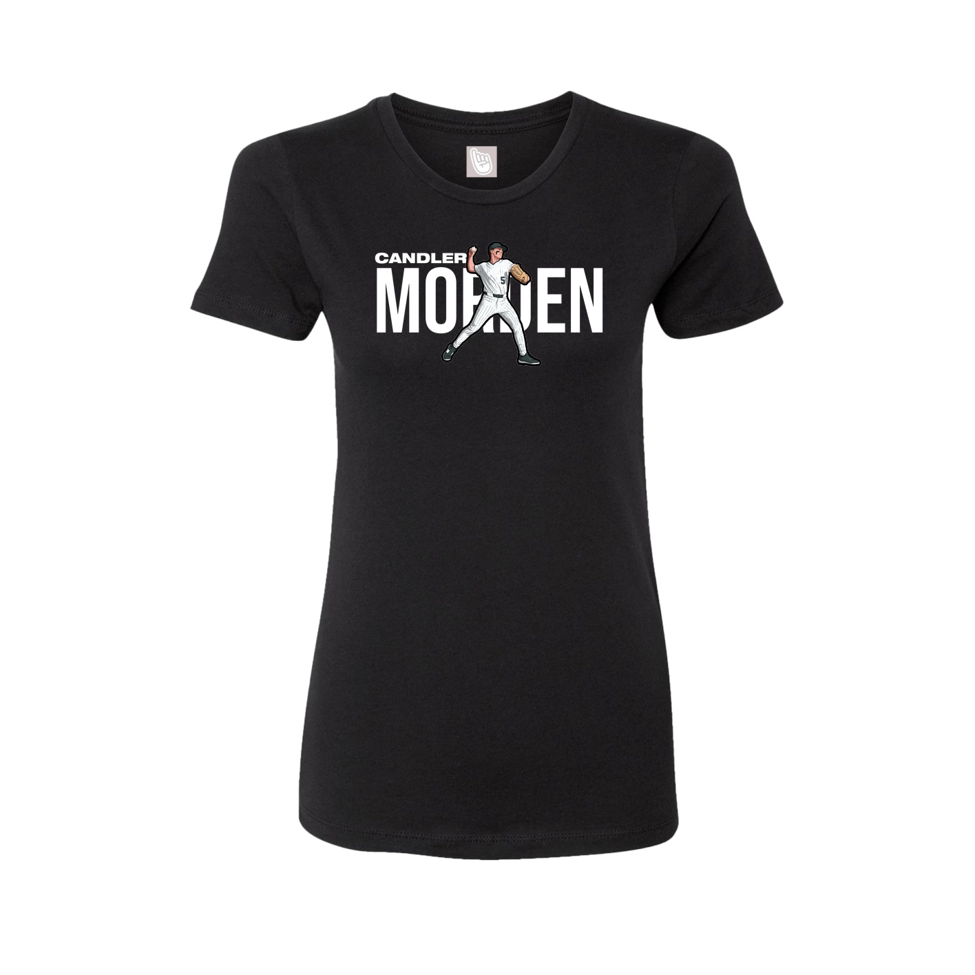 Fitted Women's Tee — Player Name in Black