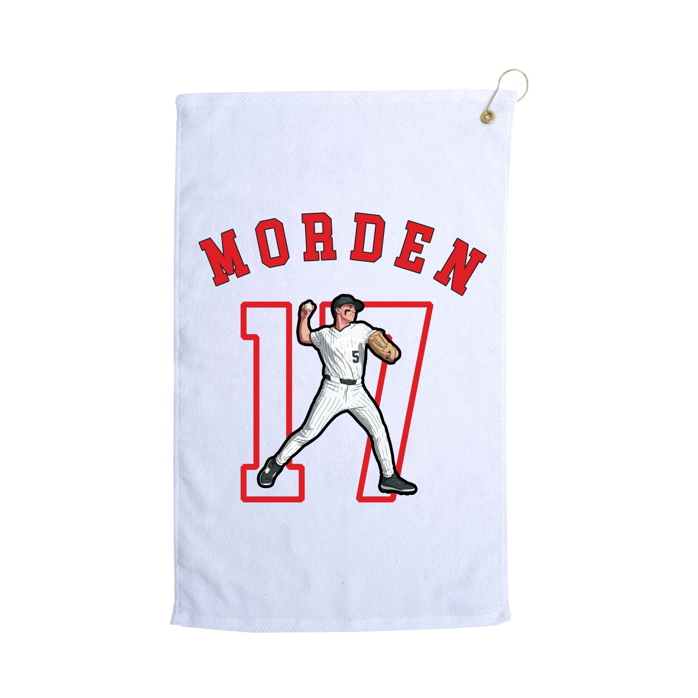 Golf Towel — Shirsey Arch in White