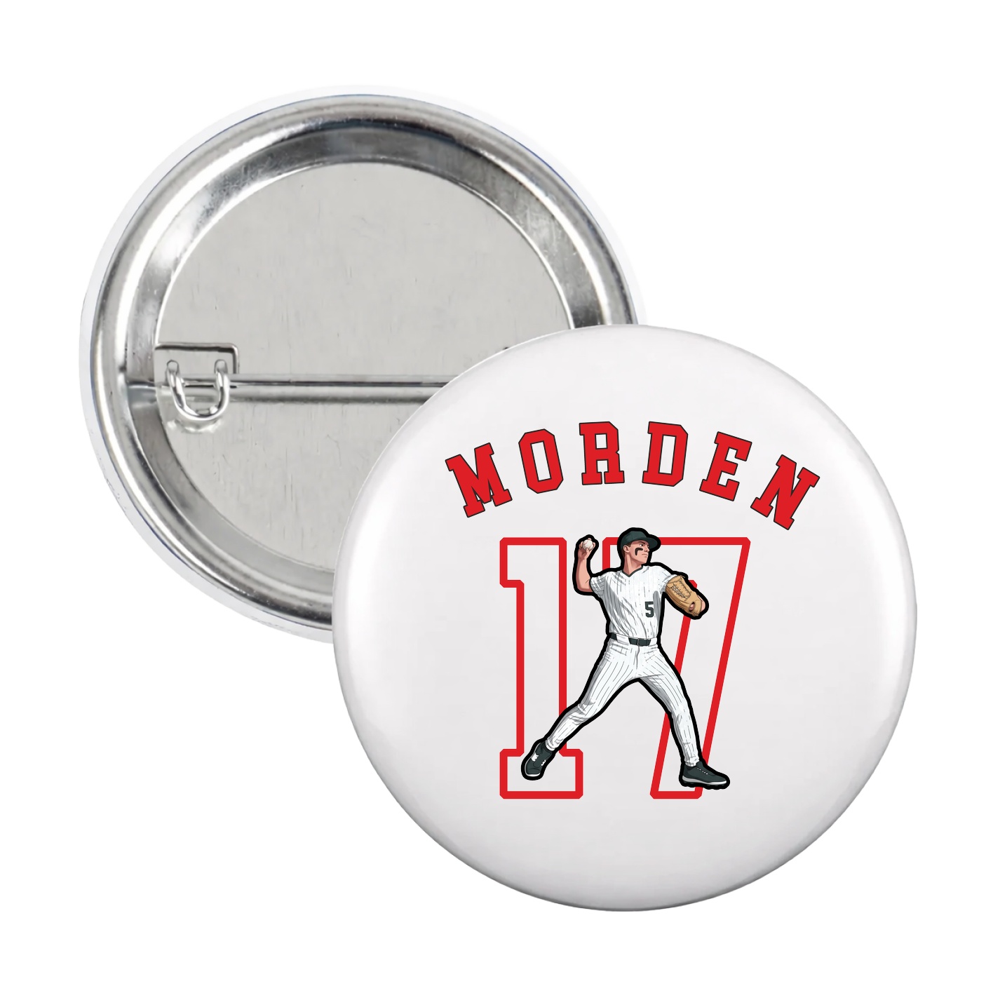 Game Day Button — Shirsey Arch in White