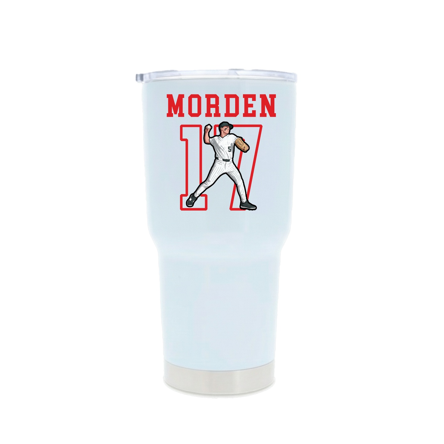 30oz Stainless Steel Tumbler — Shirsey in White