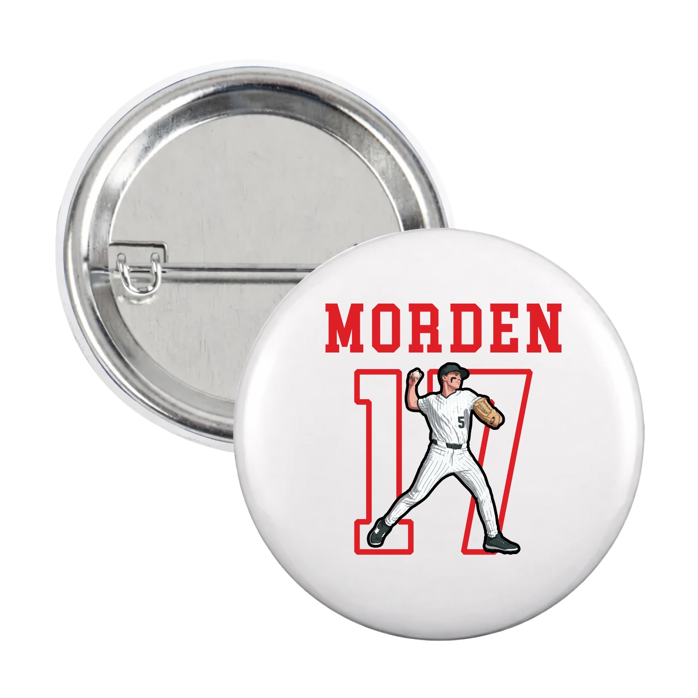 Game Day Button — Shirsey in White
