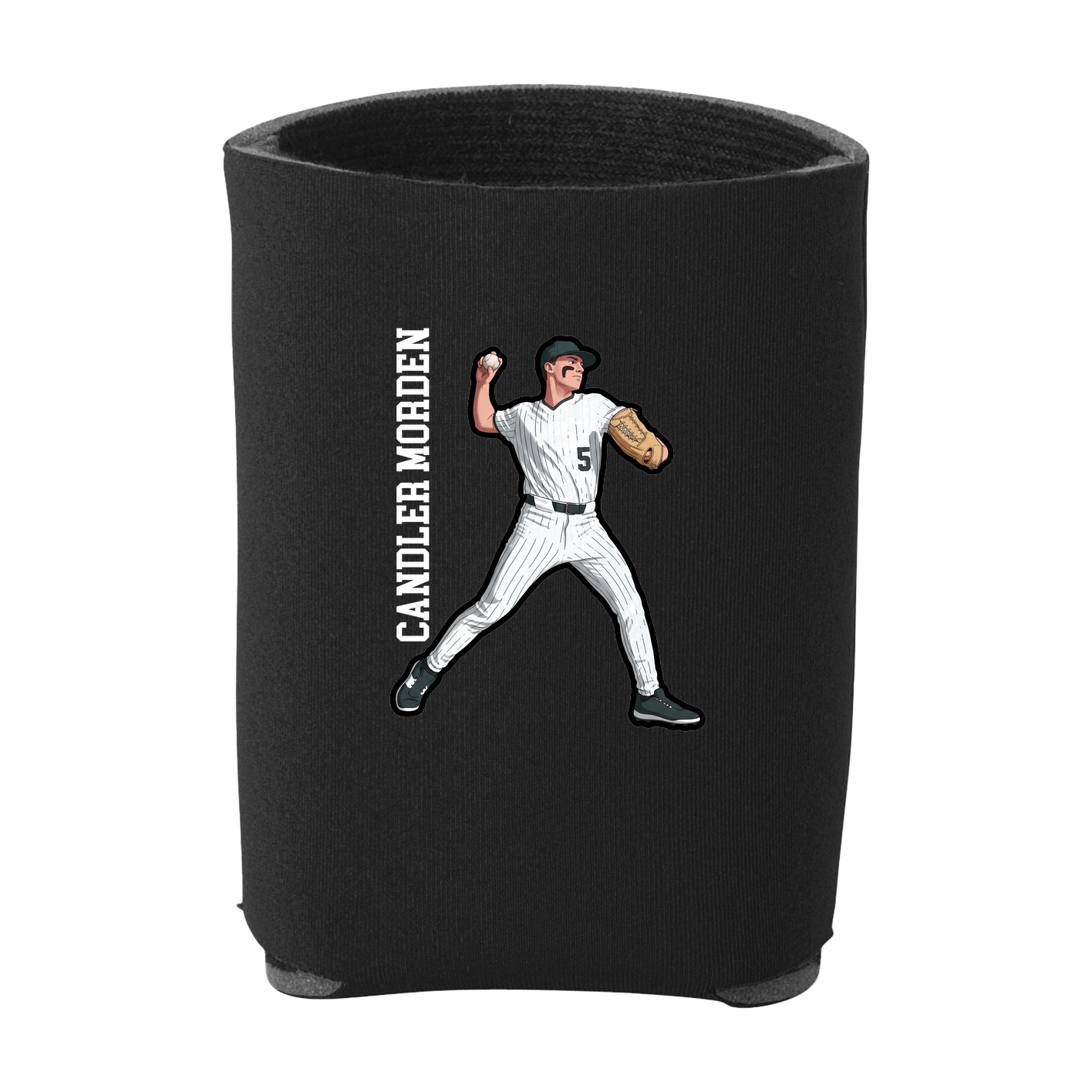 Can Holder — Name Vertical in Black