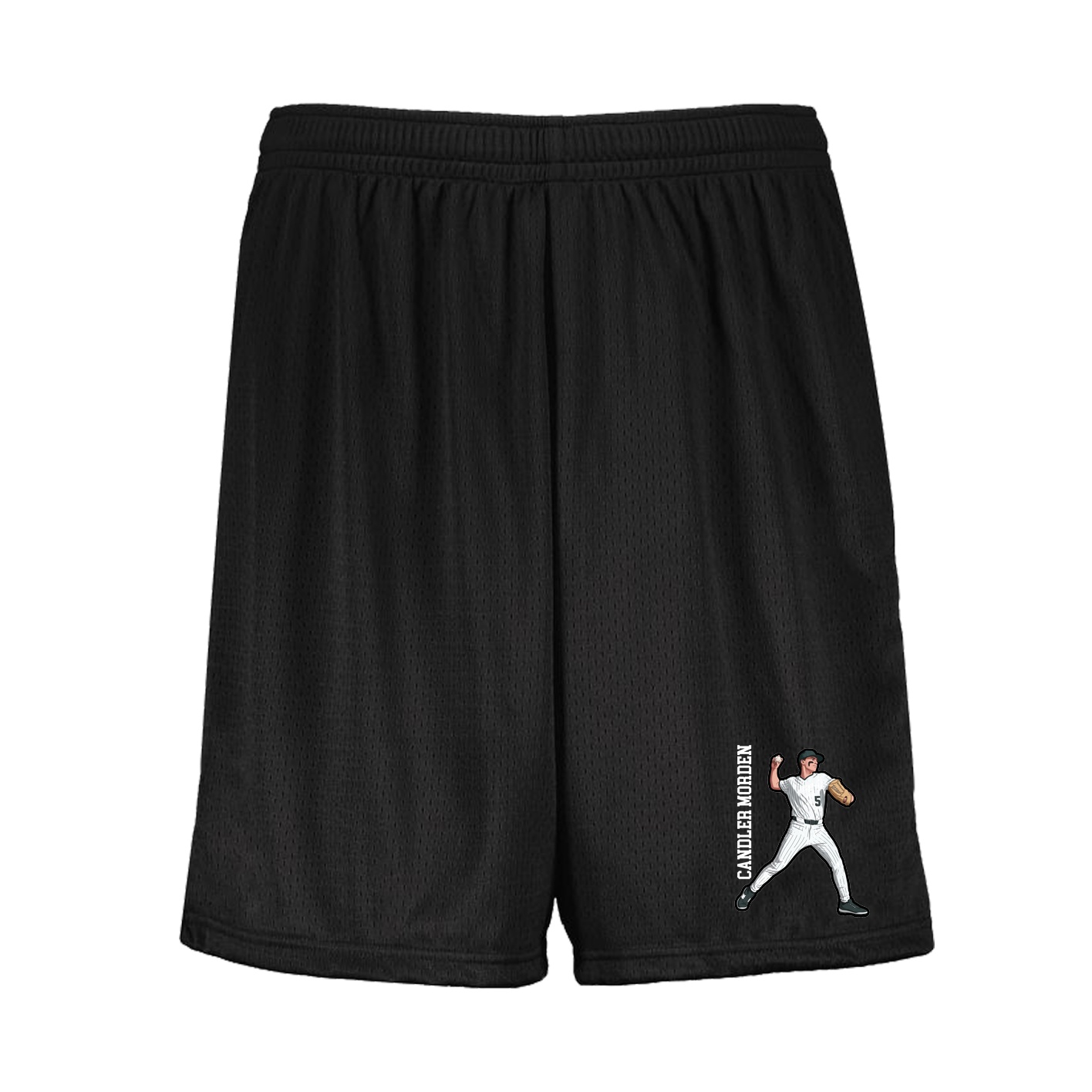 Shorts — Name Vertical in Black