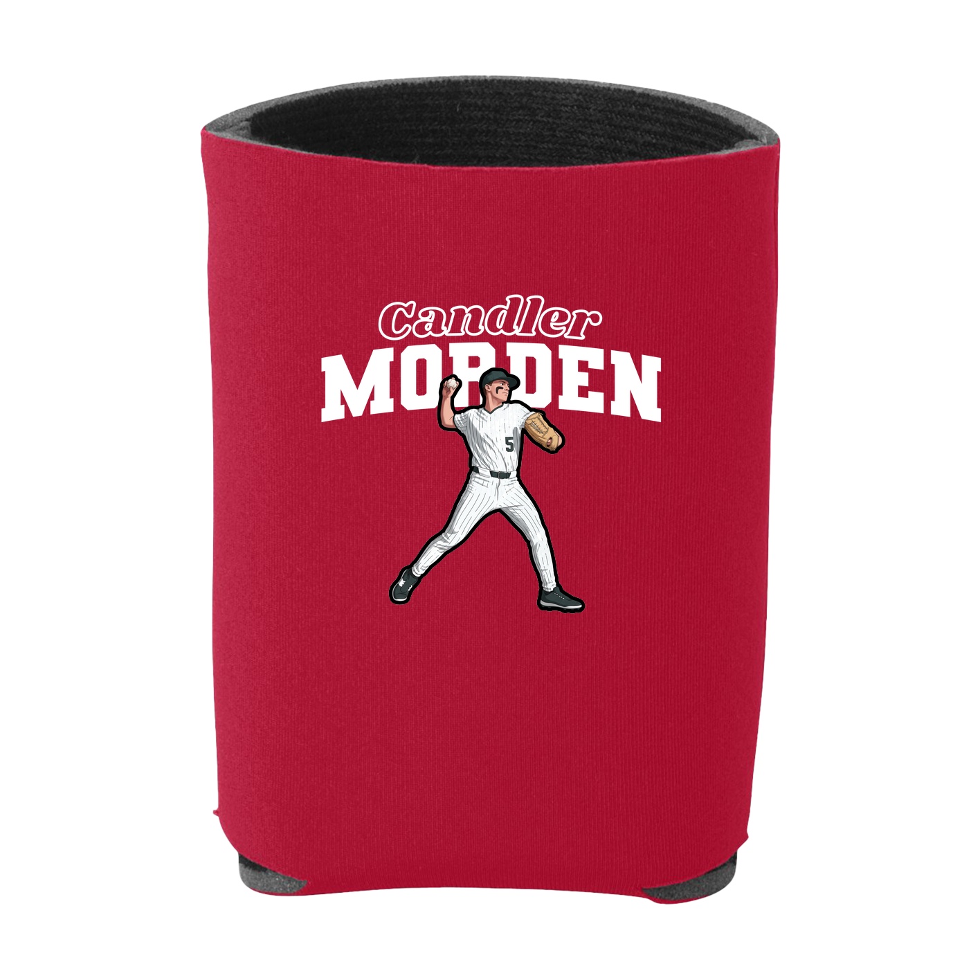 Can Holder — Name Arch in Red