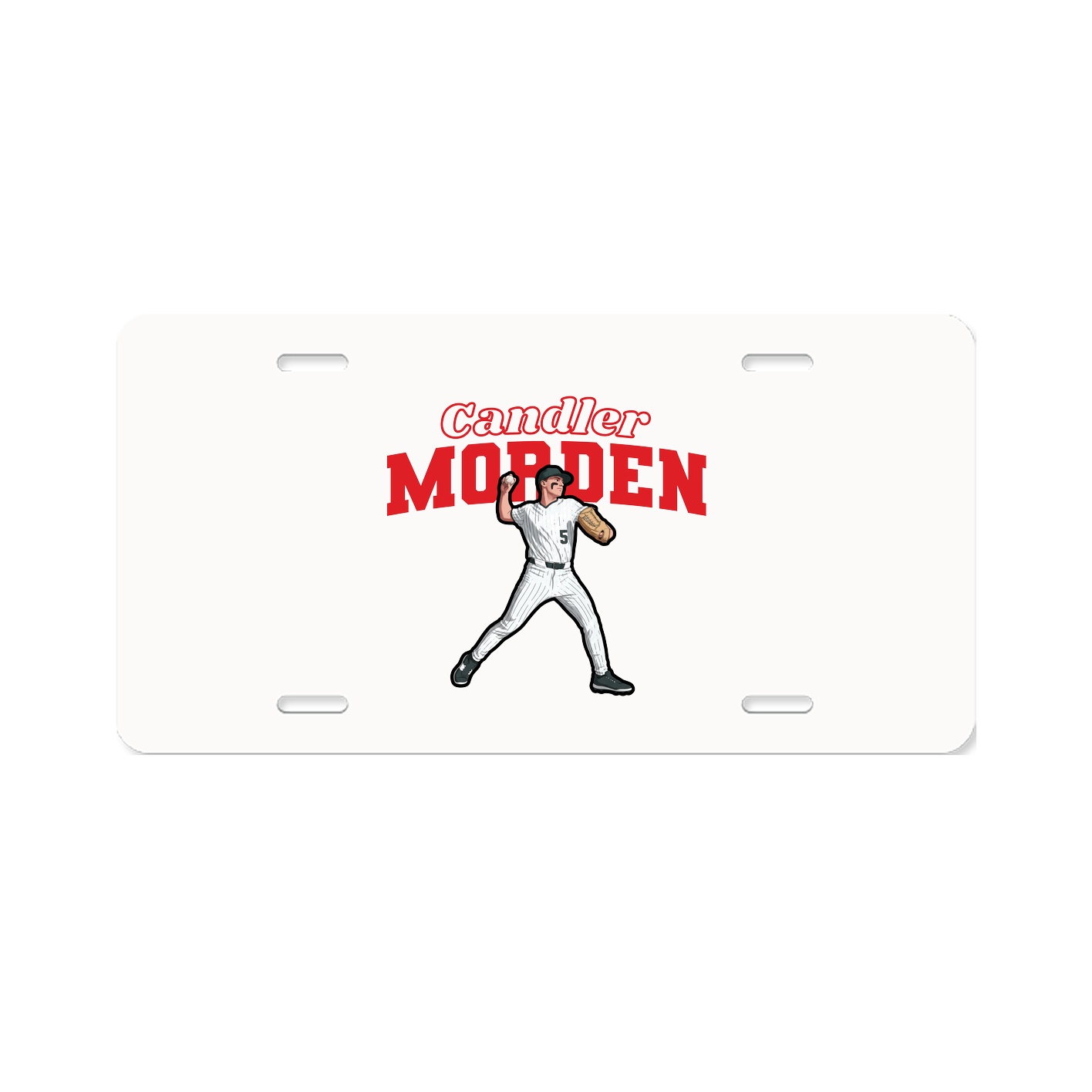 License Plate — Name Arch in Classic