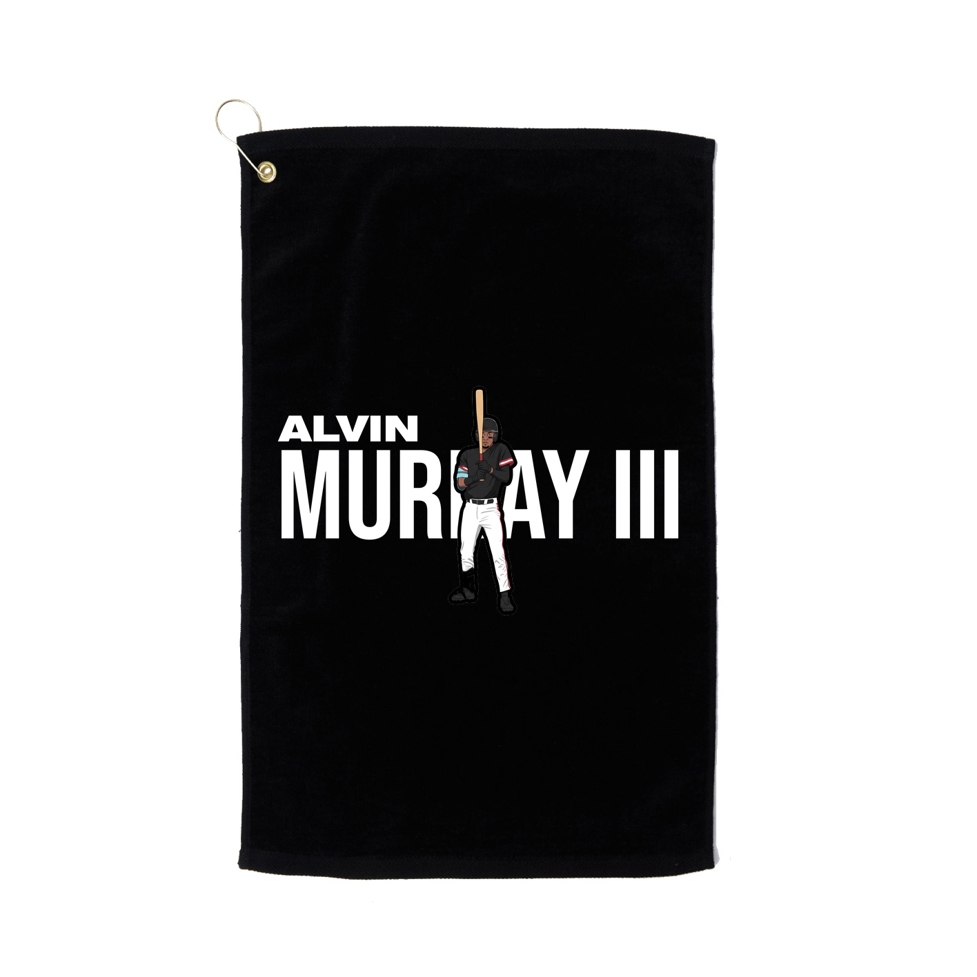 Golf Towel — Player Name in Black