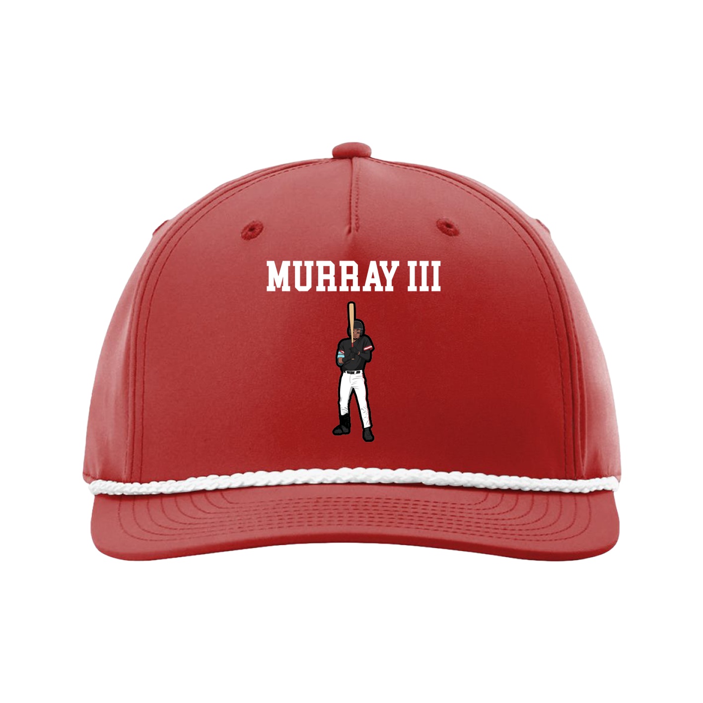 Five-Panel Classic Rope Cap — Shirsey in Red