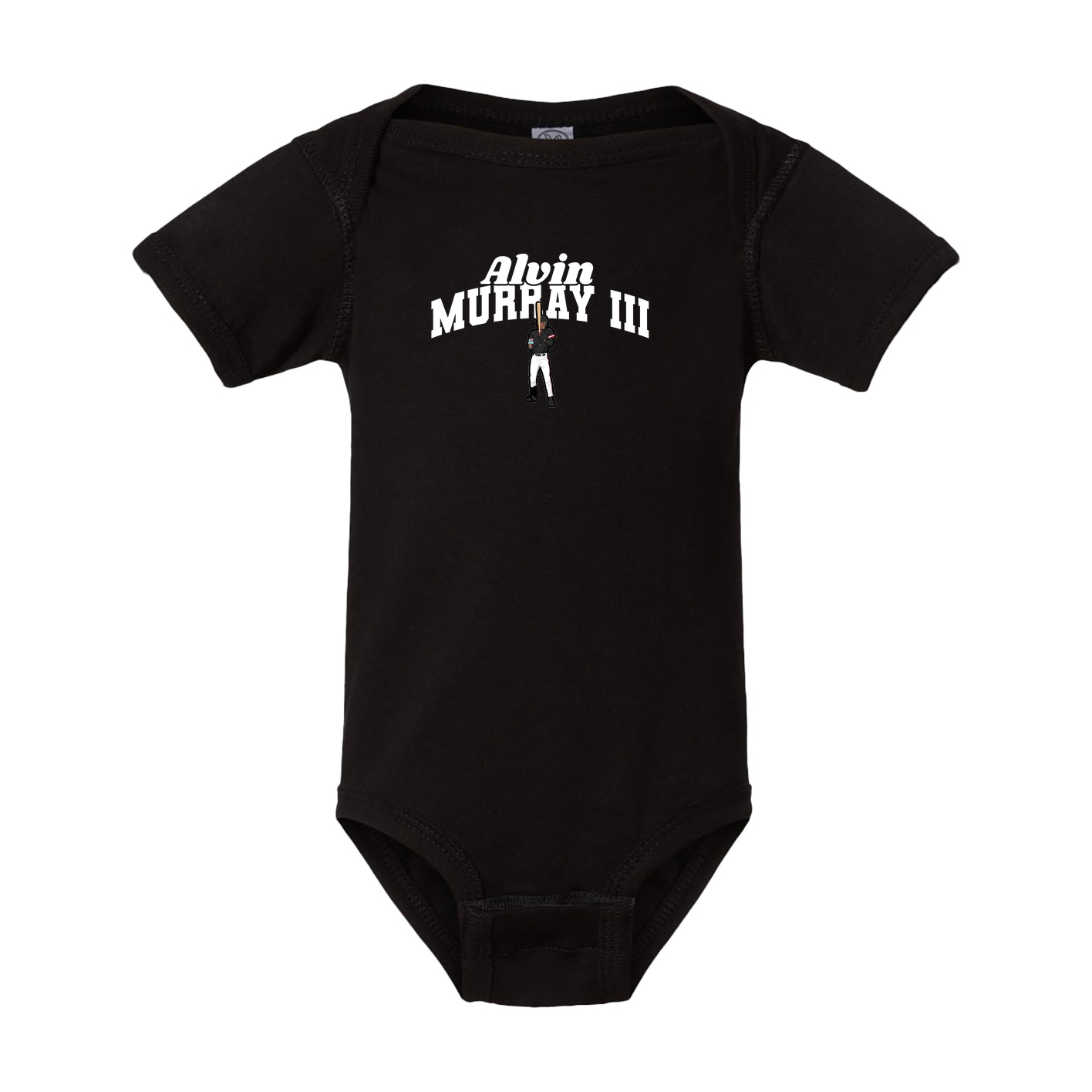 Baby Onesie — Signature Arch in Black