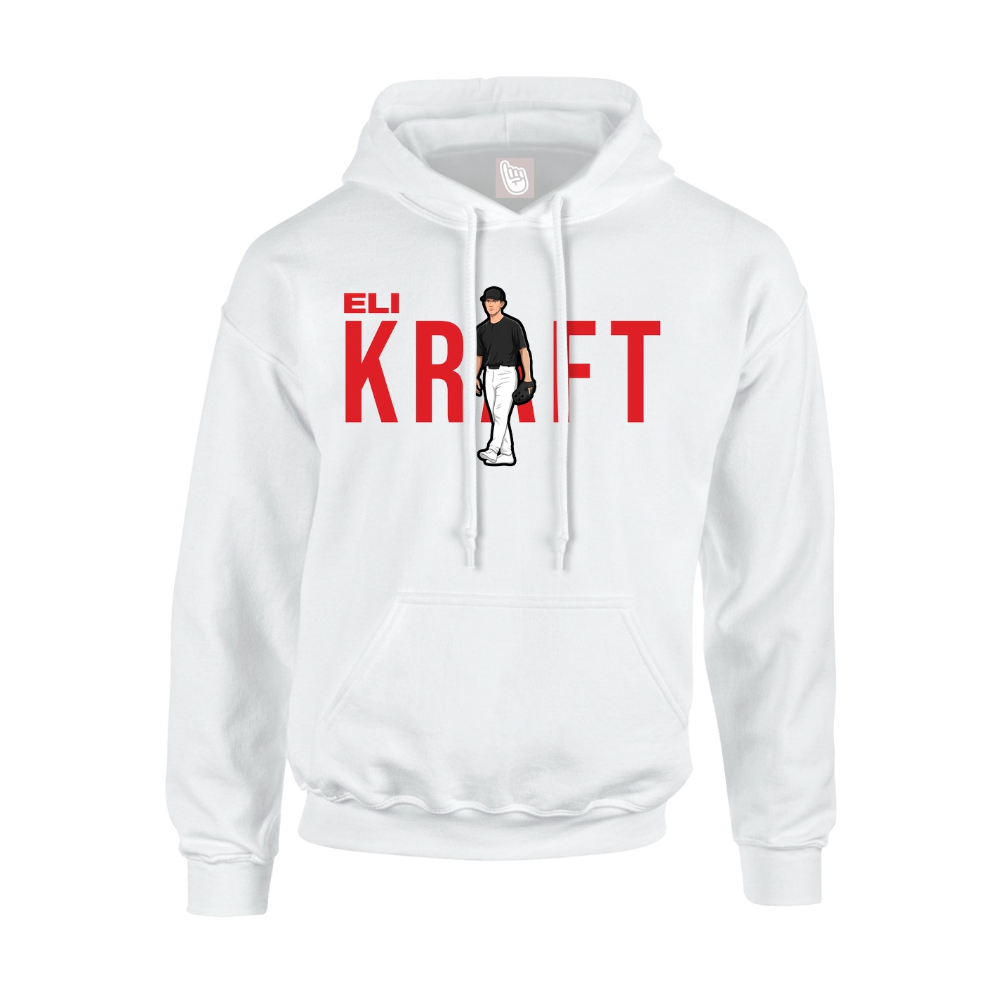 Youth Hoodie — Player Name in White