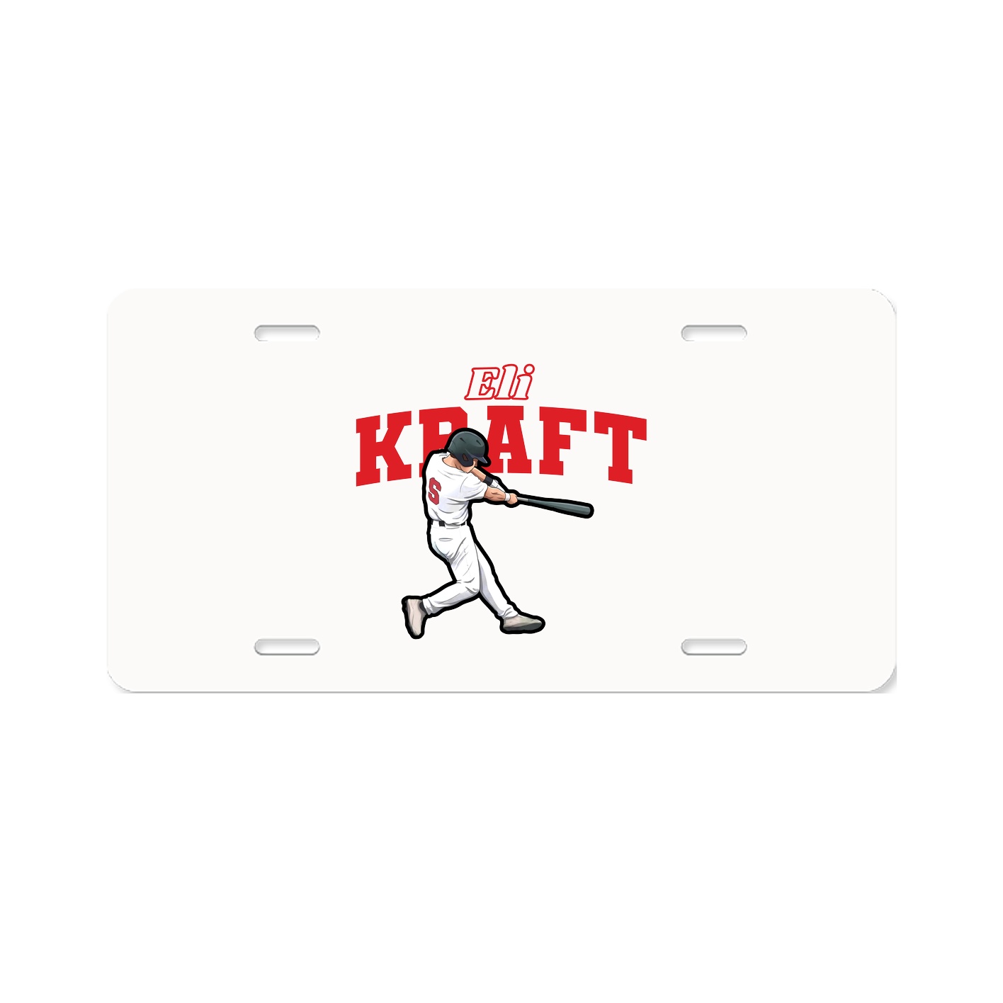 License Plate — Name Arch in Classic