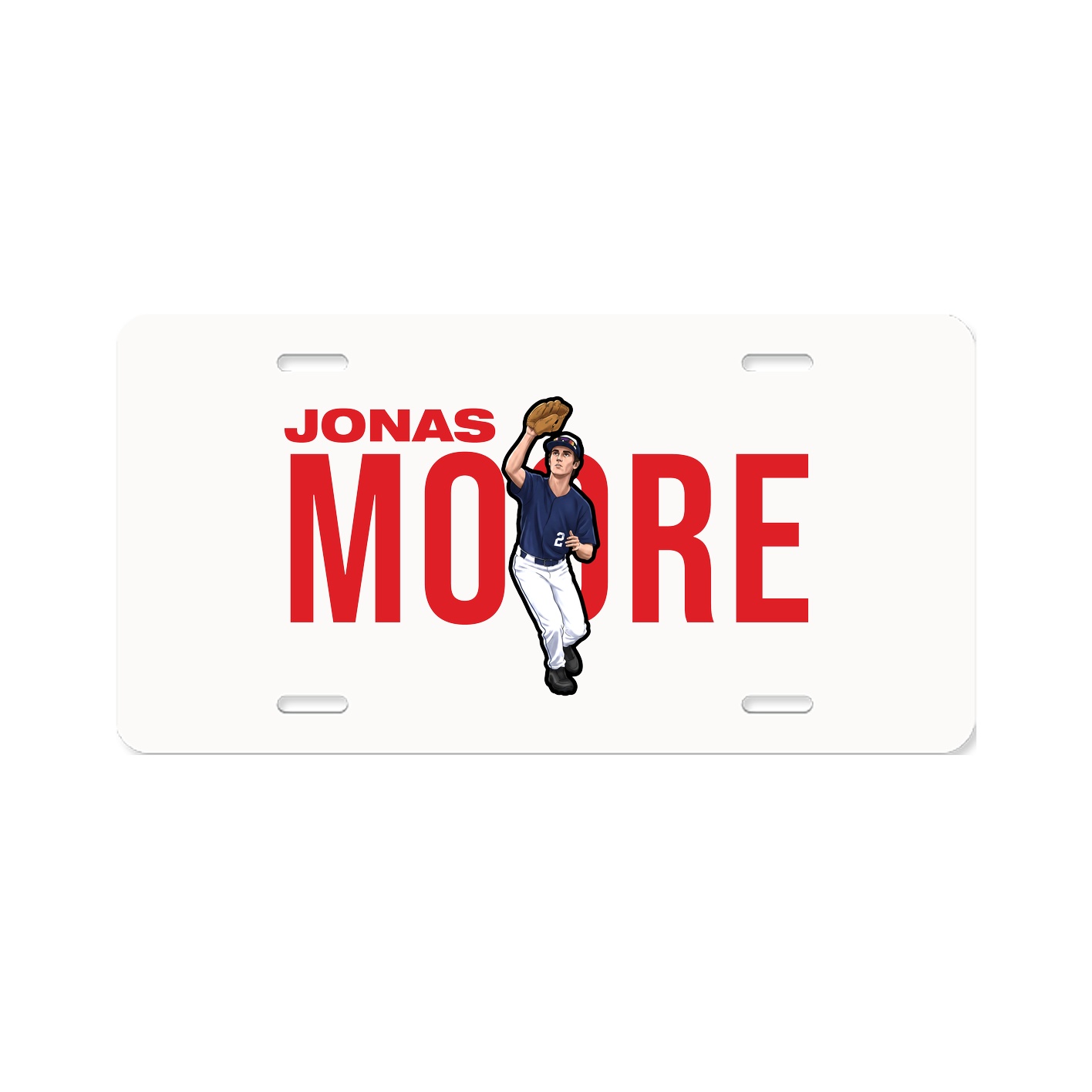 License Plate — Player Name in Classic