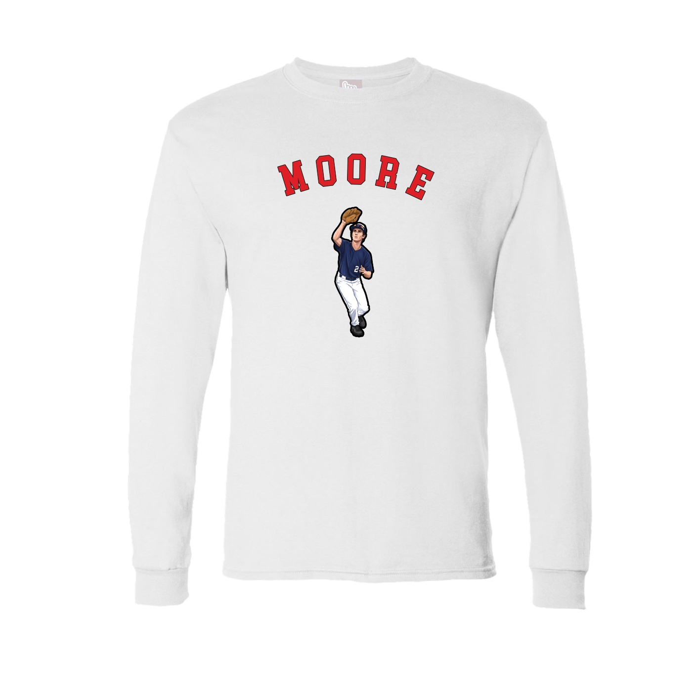 Long Sleeve Tee — Shirsey Arch in White