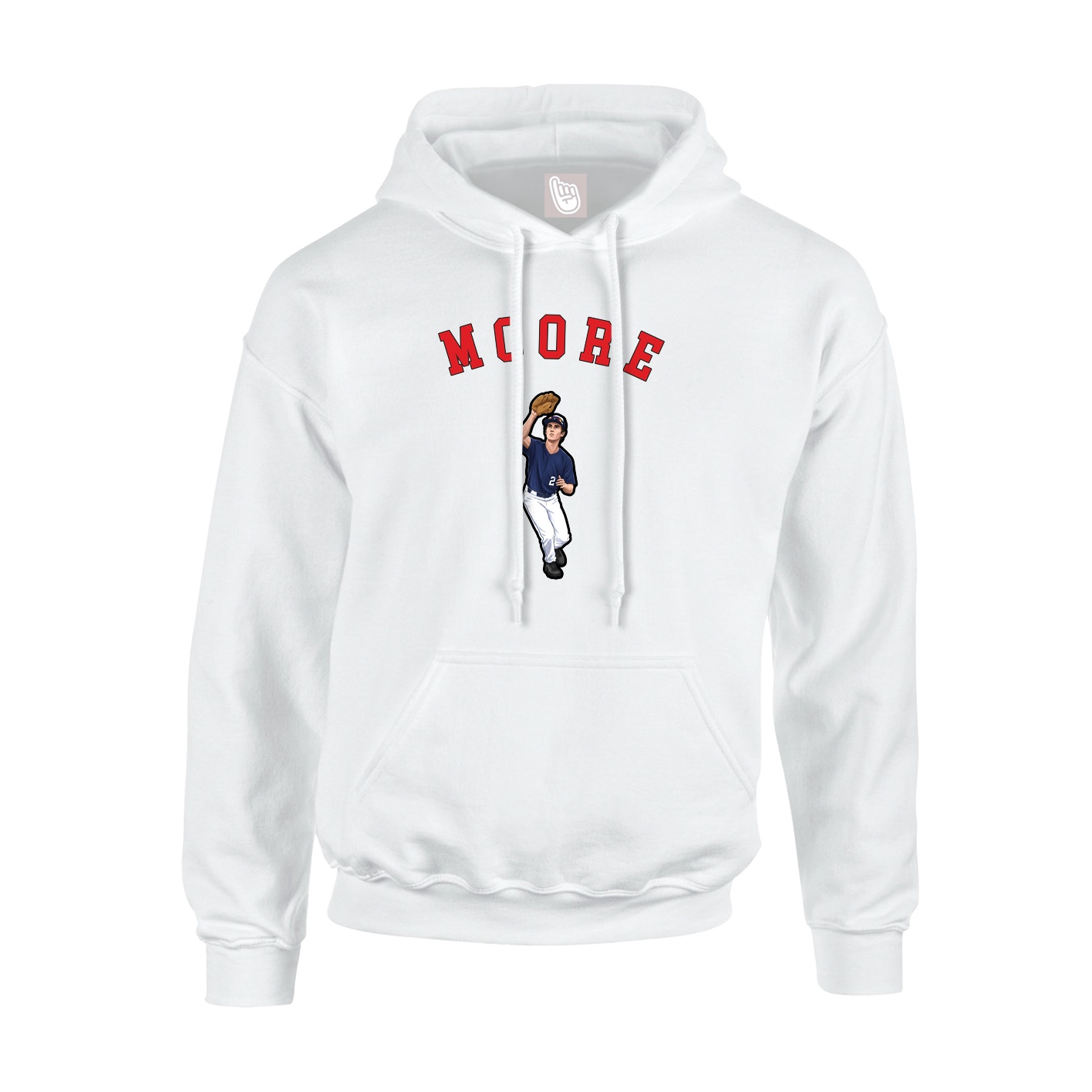 Youth Hoodie — Shirsey Arch in White