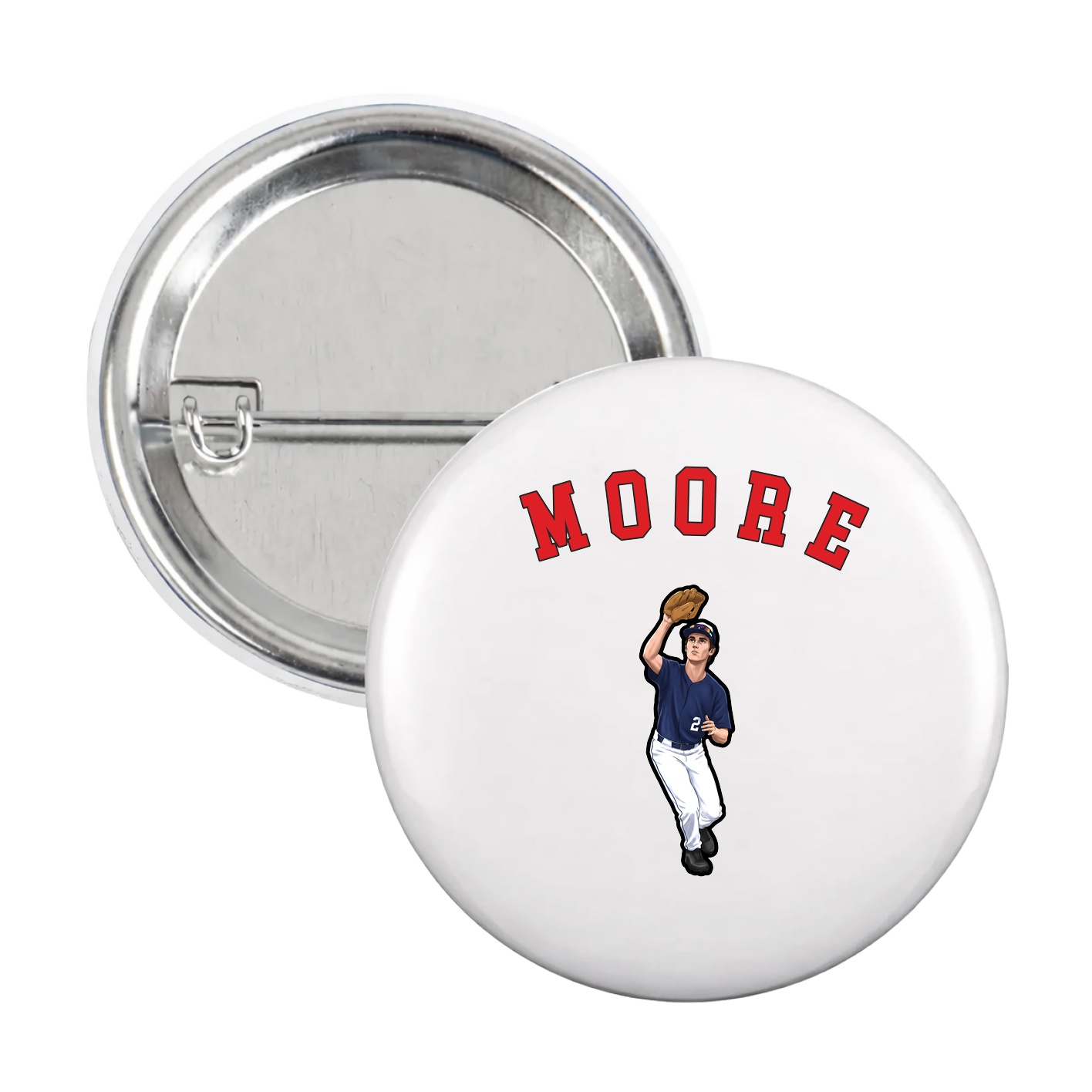 Game Day Button — Shirsey Arch in White