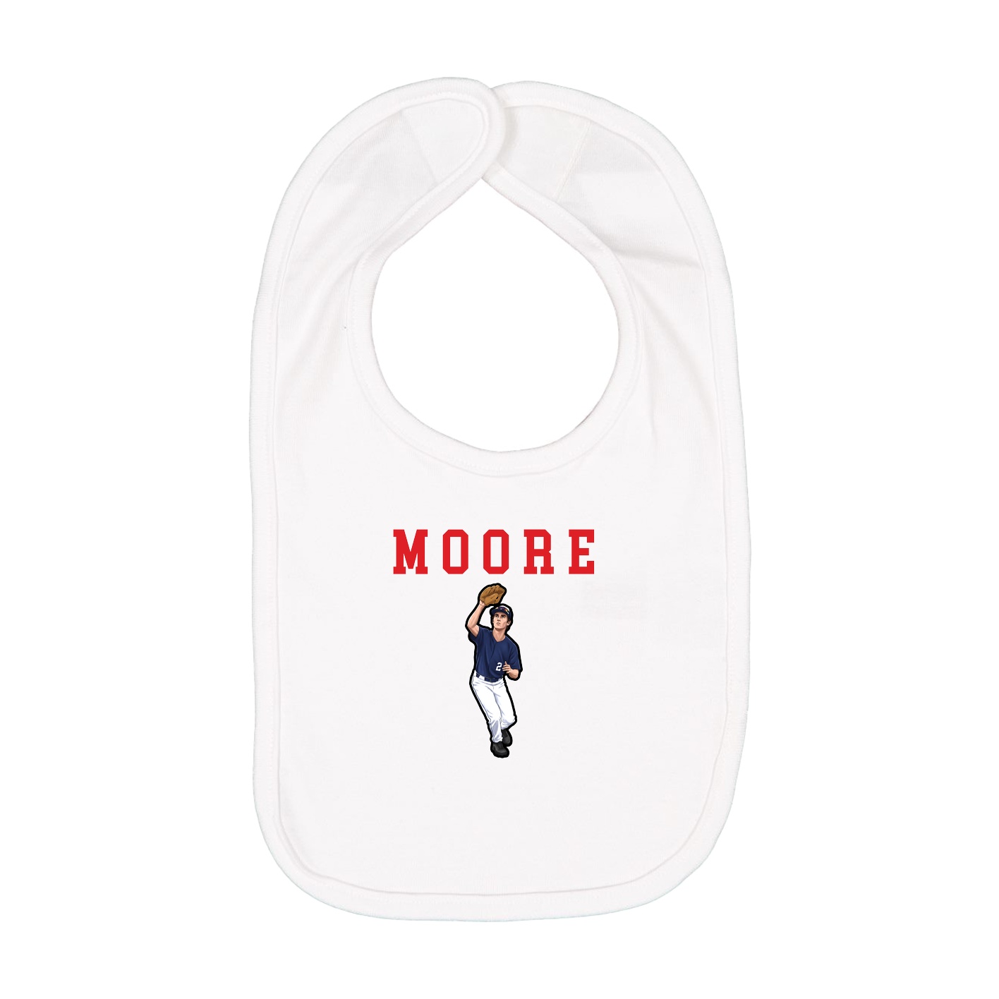 Infant Bib — Shirsey in White