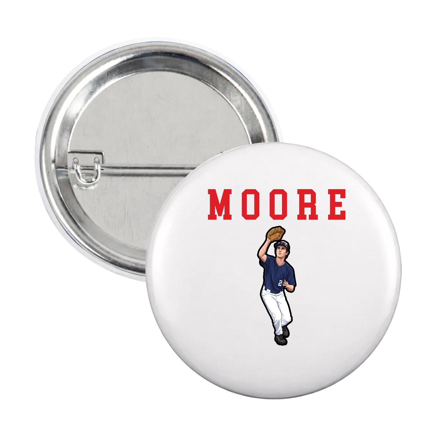 Game Day Button — Shirsey in White