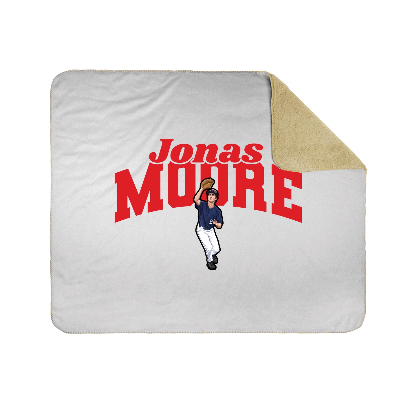 Throw Blanket — Signature Arch in White
