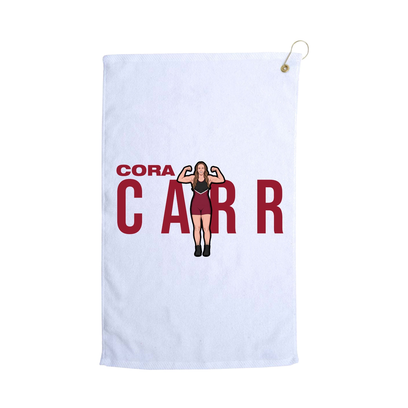 Golf Towel — Player Name in White