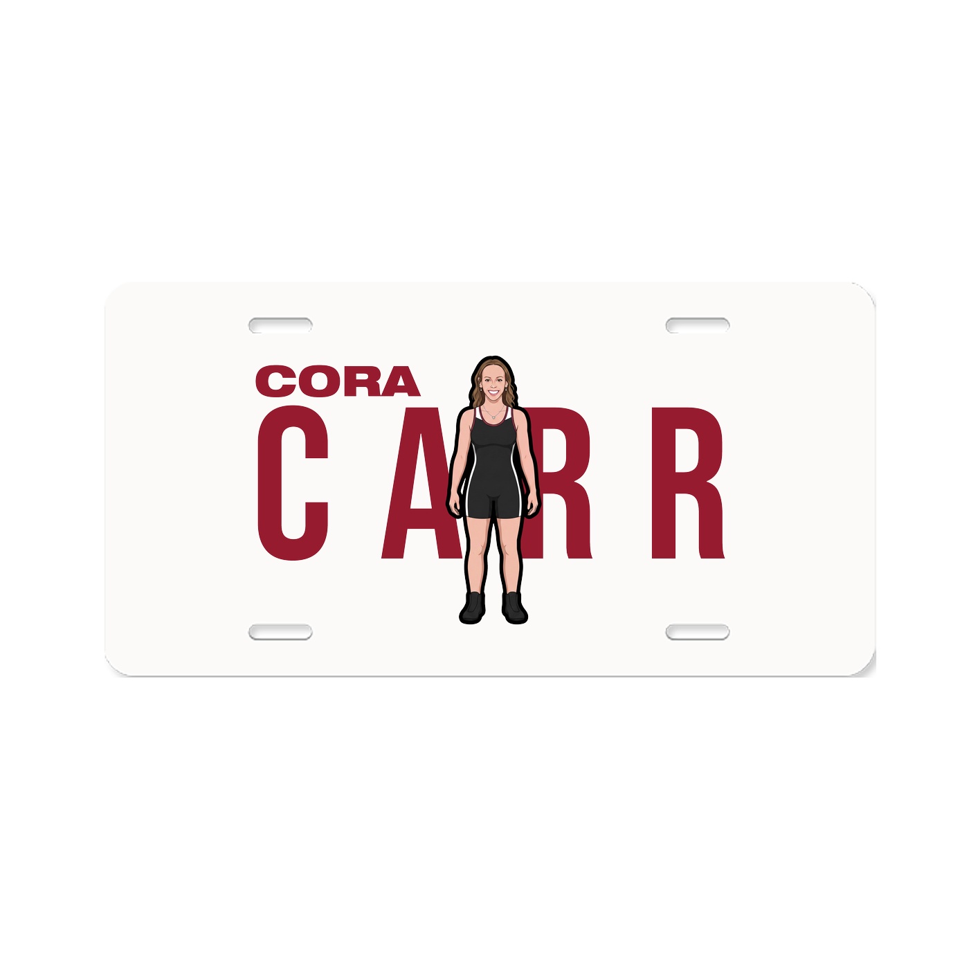 License Plate — Player Name in Classic