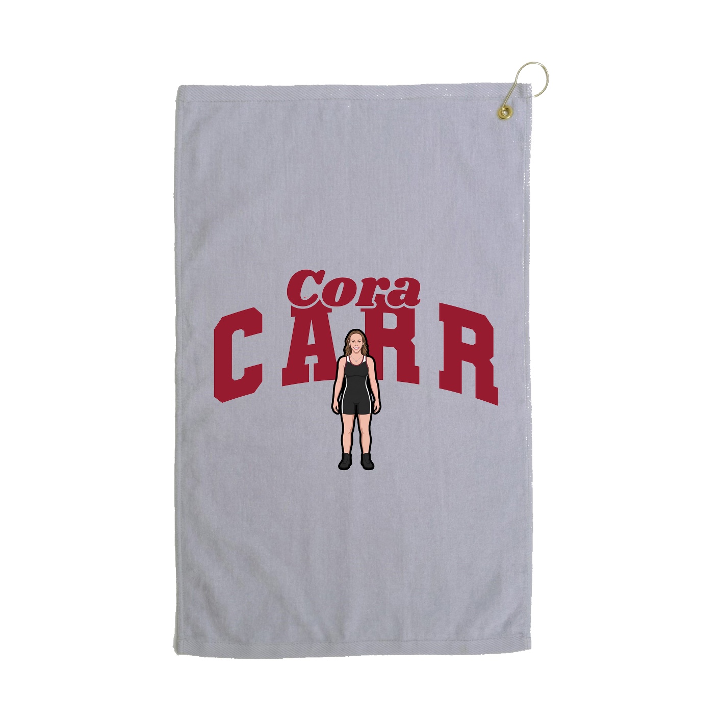 Golf Towel — Signature Arch in Grey