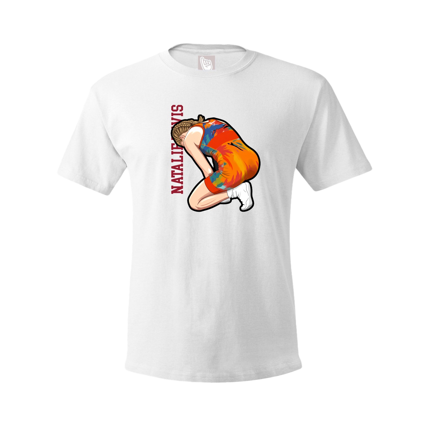 Youth Tee — Name Vertical in White