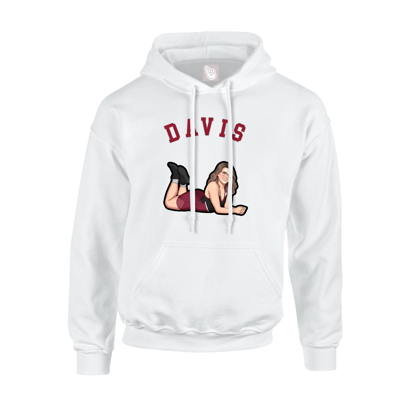 Hoodie — Shirsey Arch in White