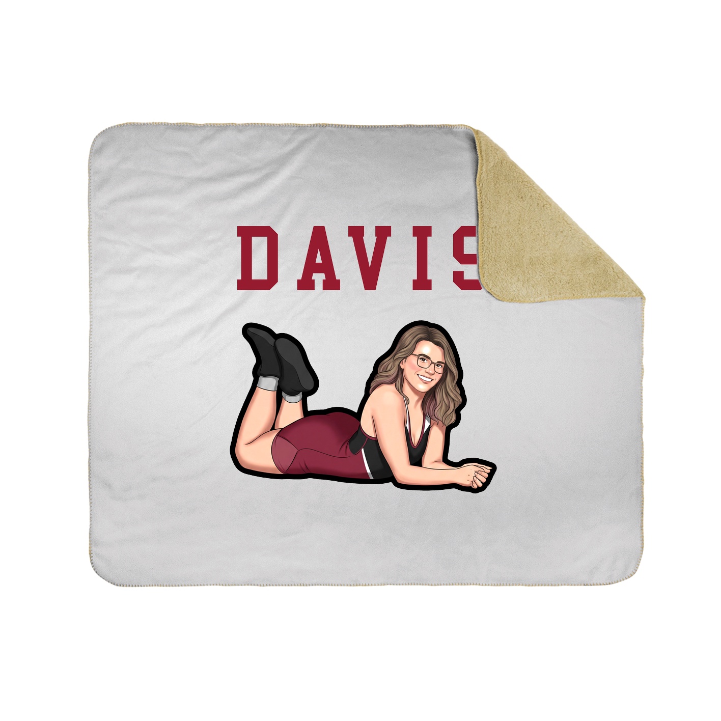 Throw Blanket — Shirsey in White
