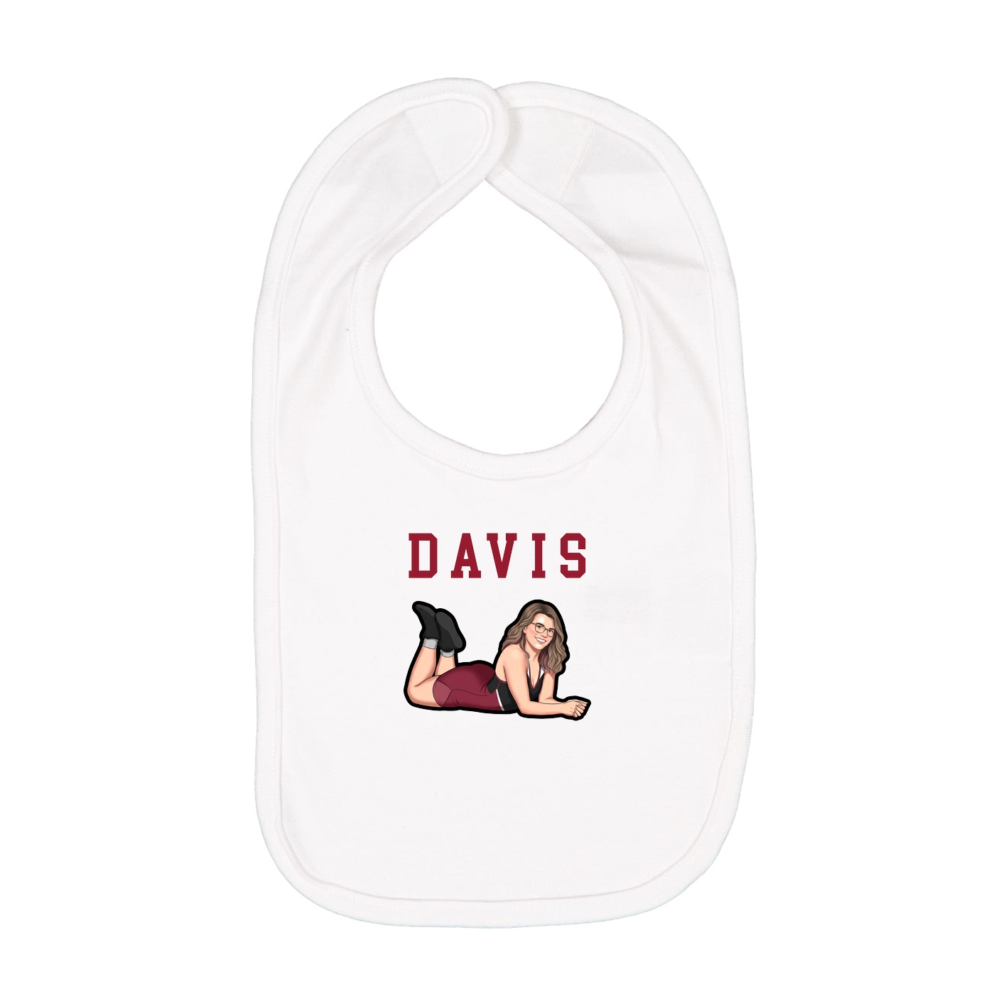 Infant Bib — Shirsey in White