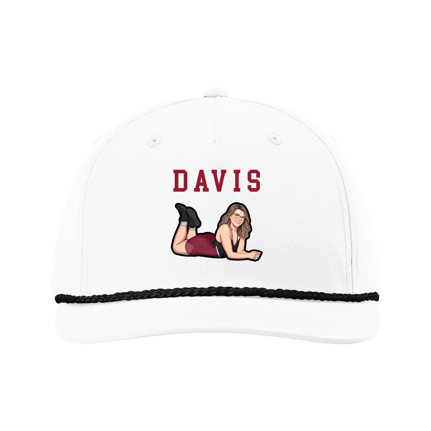 Five-Panel Classic Rope Cap — Shirsey in White
