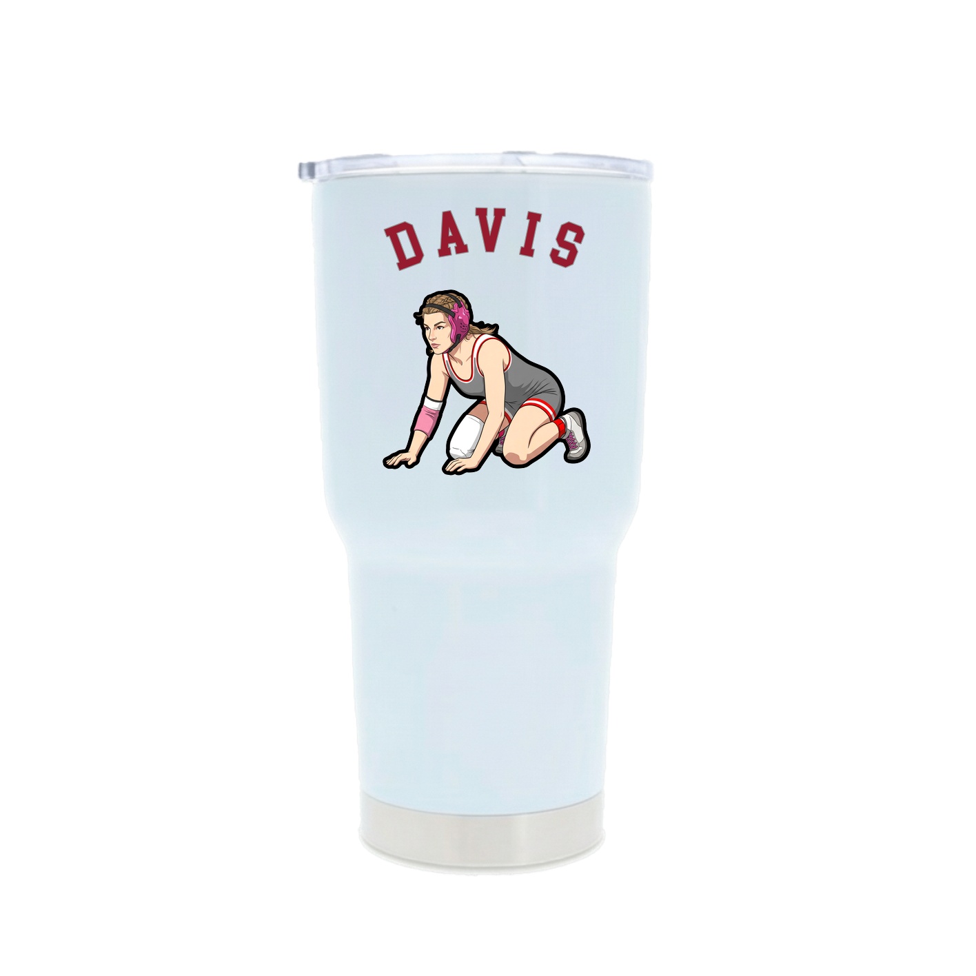 30oz Stainless Steel Tumbler — Shirsey Arch in White