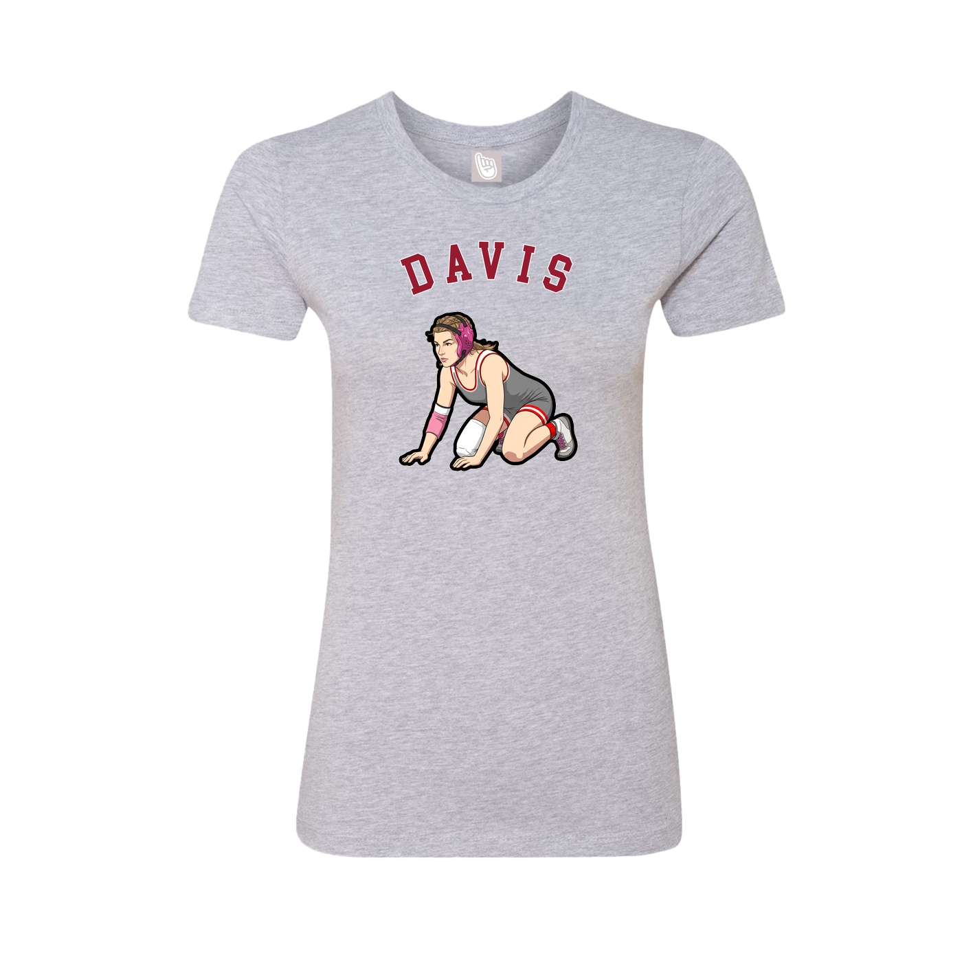 Fitted Women's Tee — Shirsey Arch in Grey