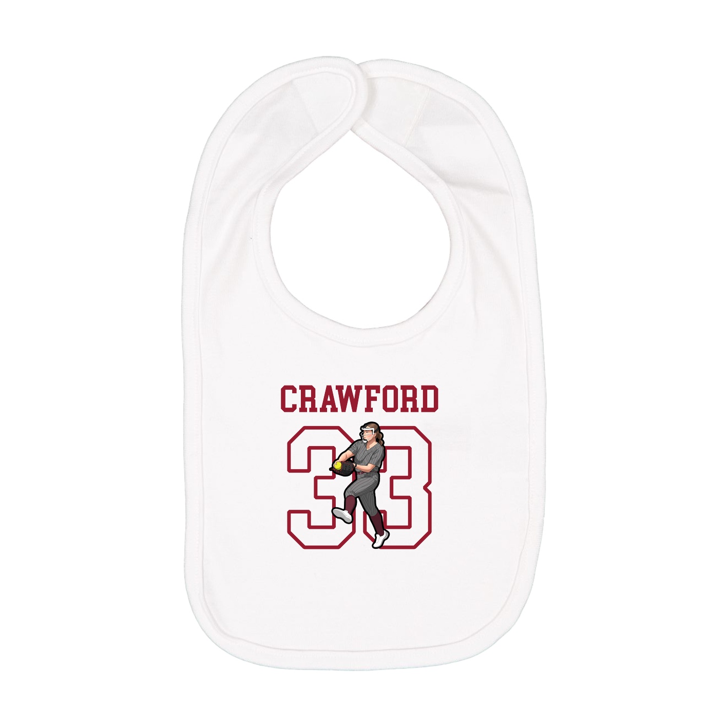 Infant Bib — Shirsey in White