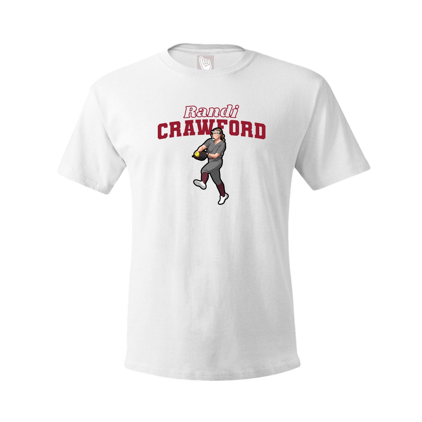 Tee — Name Arch in White
