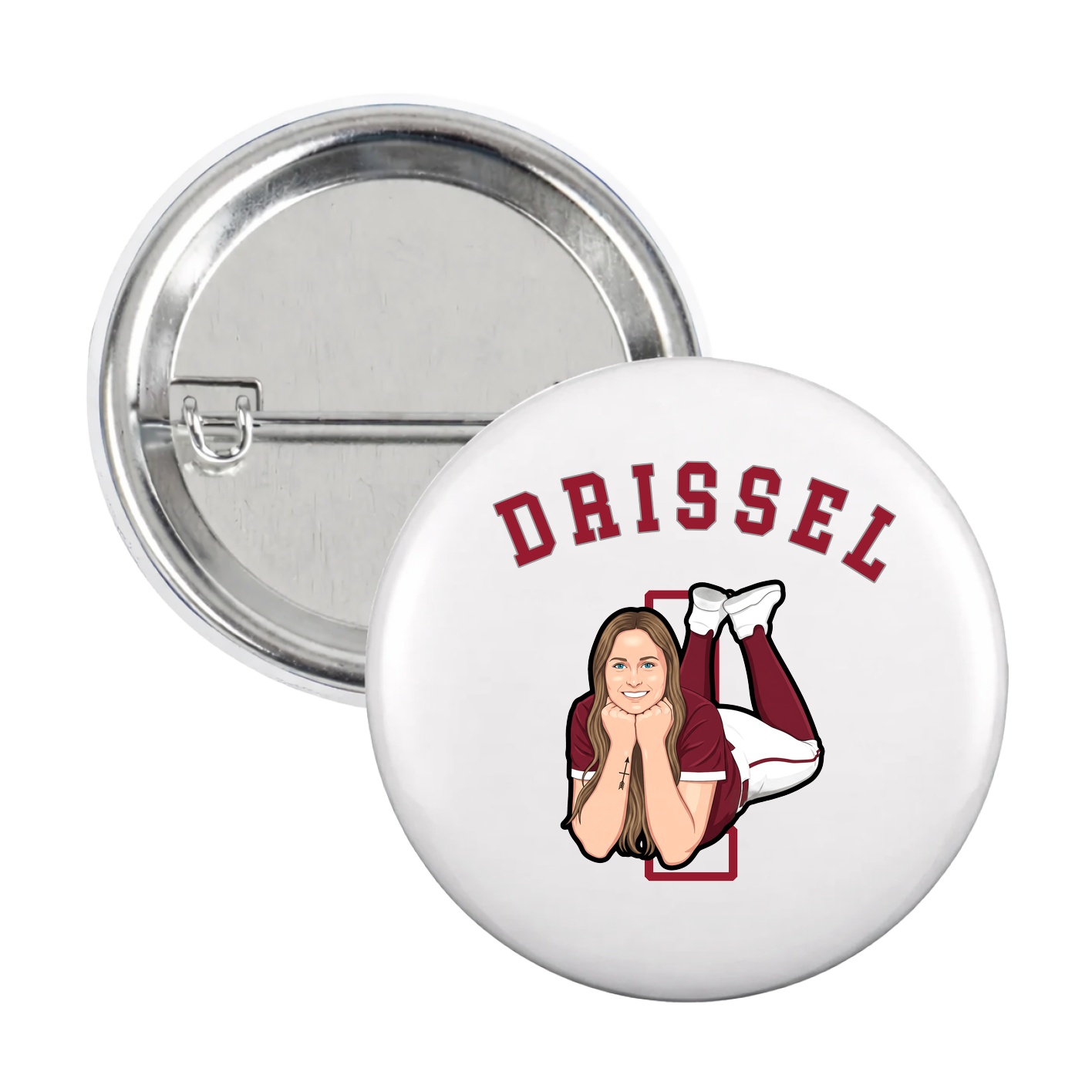 Game Day Button — Shirsey Arch in White