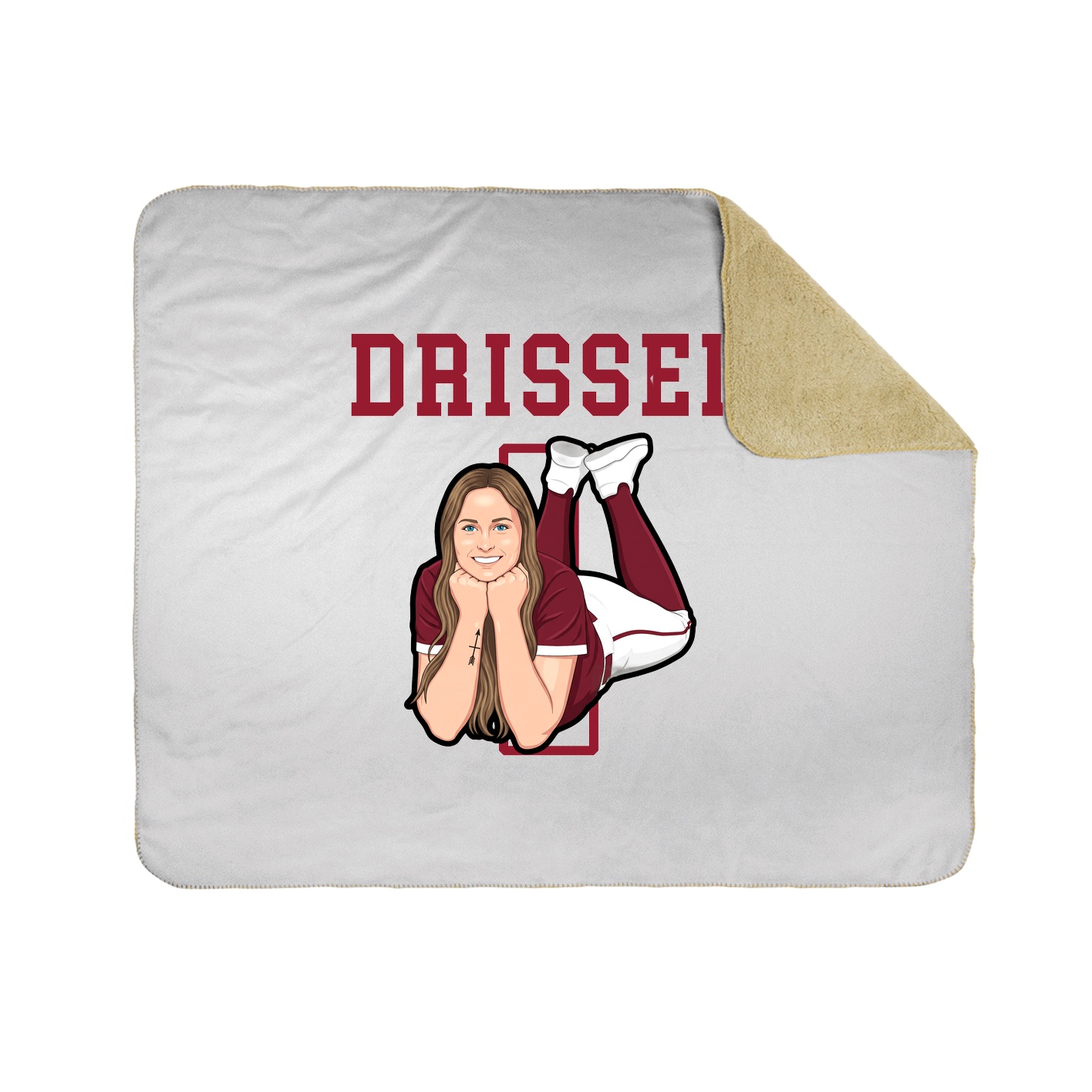 Throw Blanket — Shirsey in White