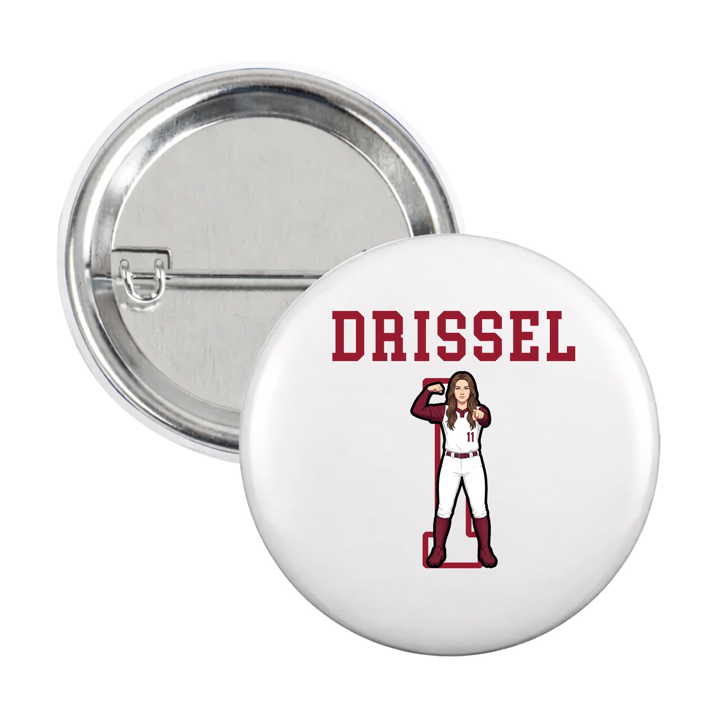 Game Day Button — Shirsey in White