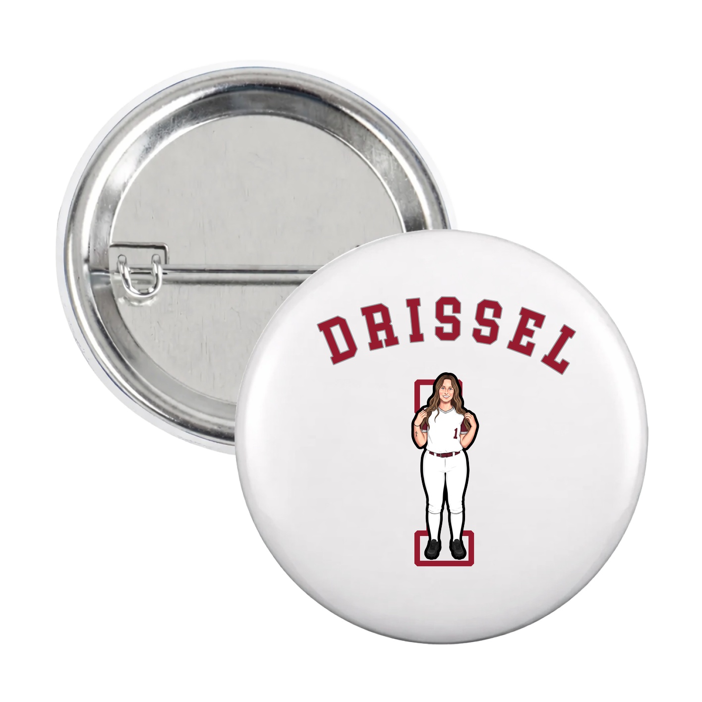 Game Day Button — Shirsey Arch in White