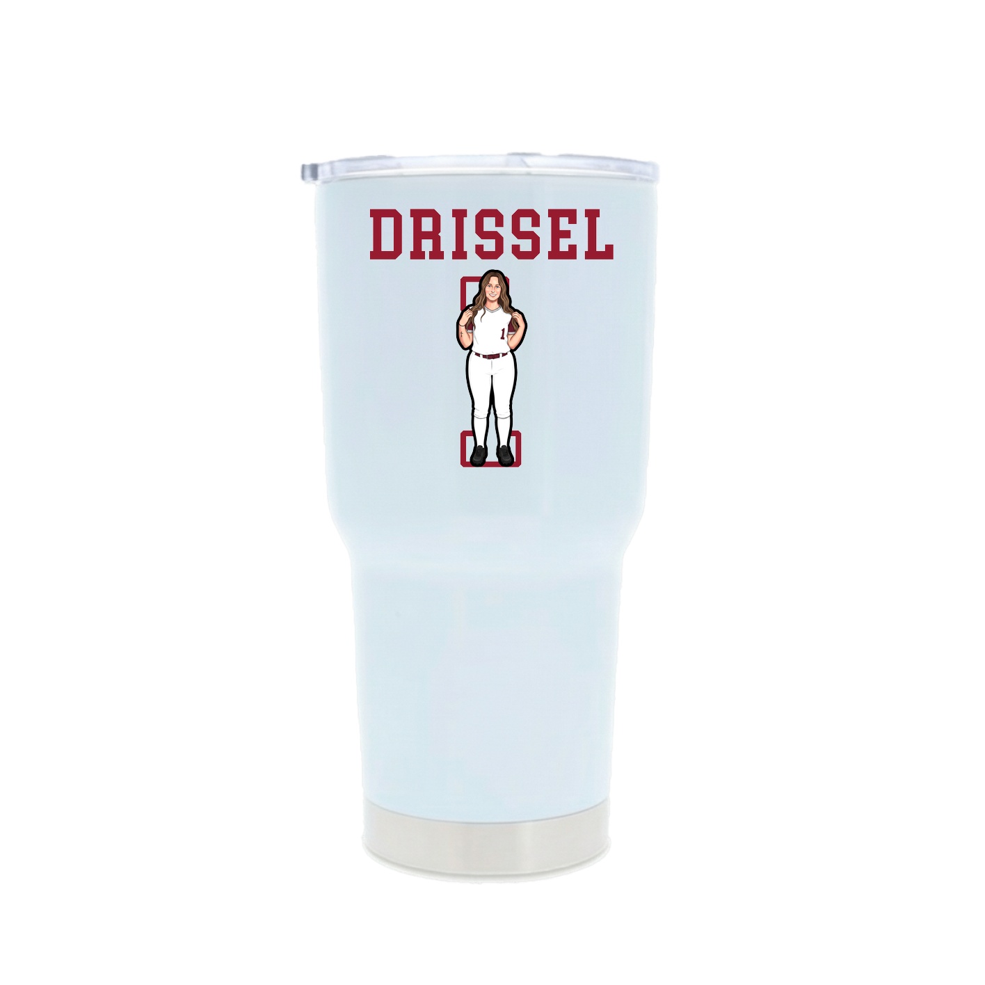 30oz Stainless Steel Tumbler — Shirsey in White