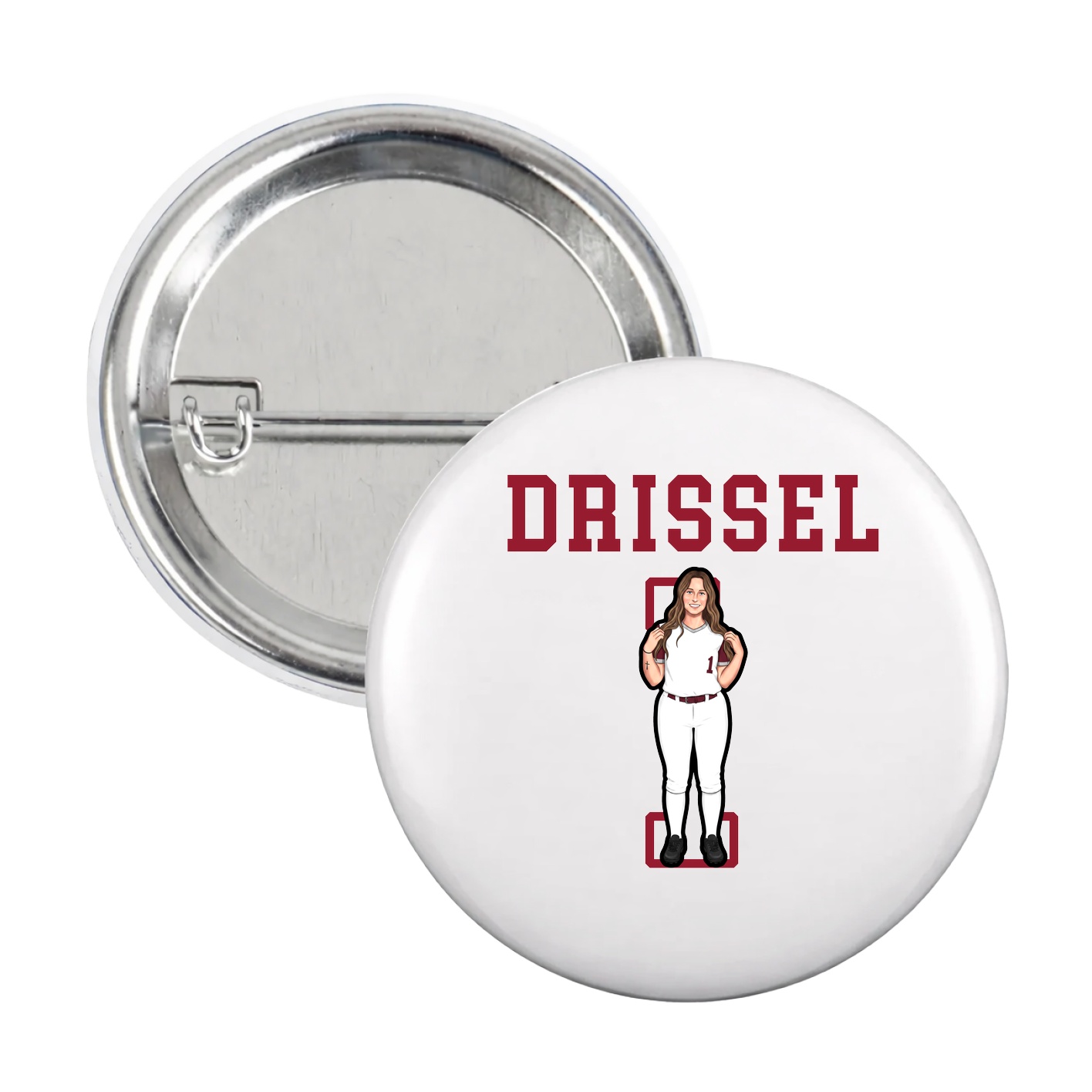 Game Day Button — Shirsey in White