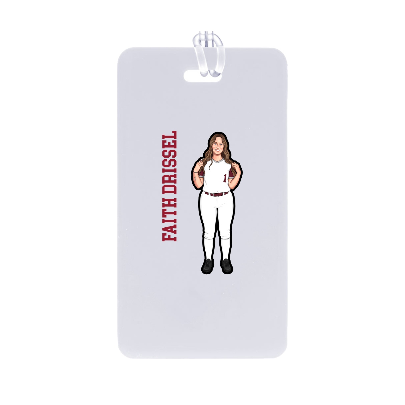 Bag Tag — Name Vertical in Classic